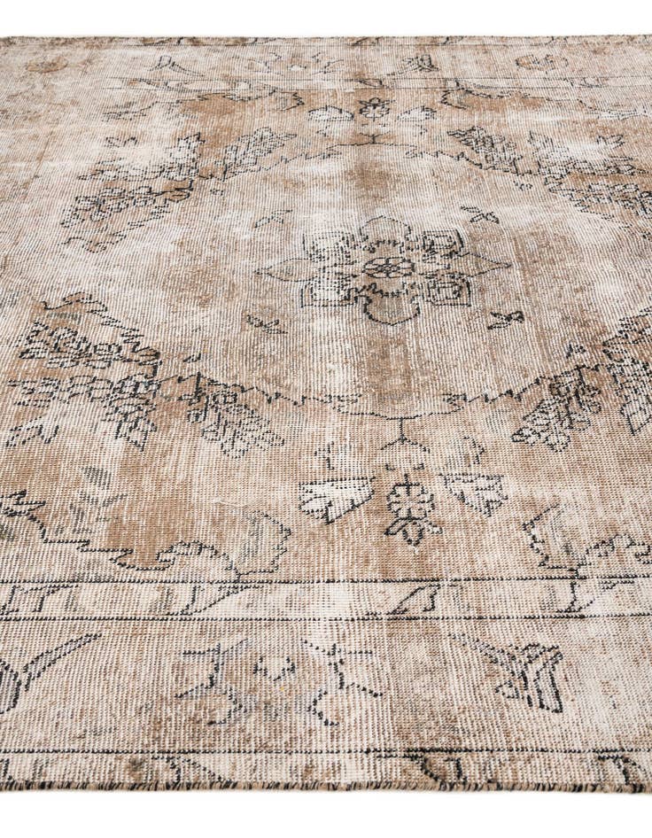 Detail image of  6' 3 x 10' 3  Hand Knotted Ultra Vintage Persian Wool Rug