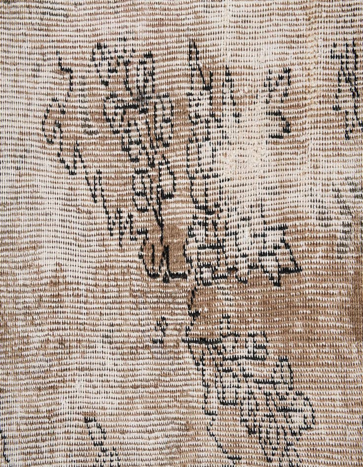 Detail image of  6' 3 x 10' 3  Hand Knotted Ultra Vintage Persian Wool Rug