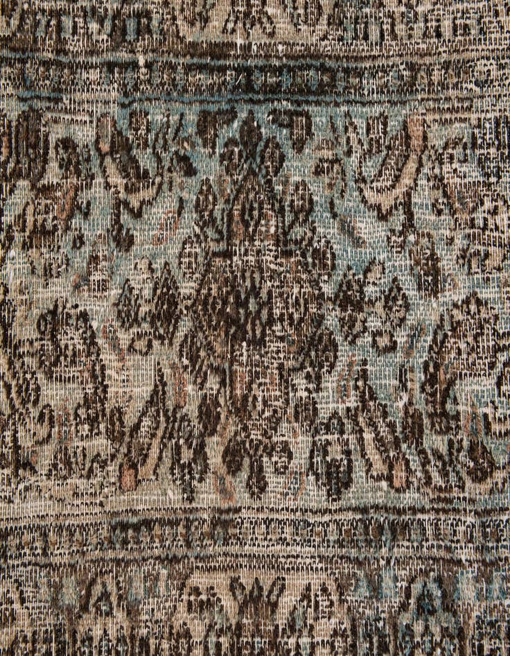 Detail image of  8' 10 x 12' 2  Hand Knotted Ultra Vintage Persian Wool Rug