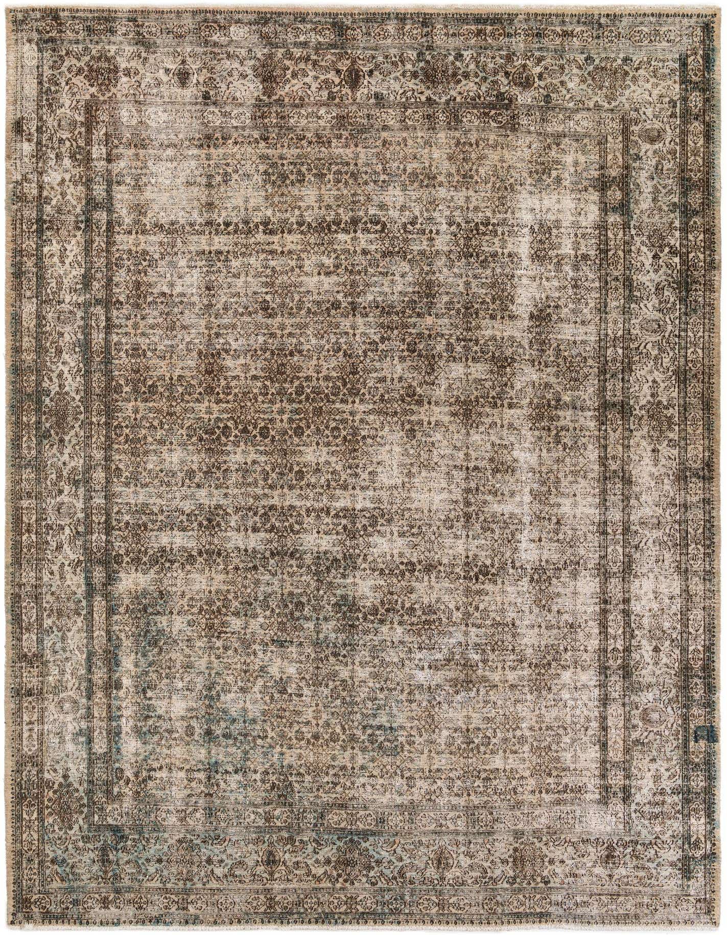 Primary image  8' 10 x 12' 2  Hand Knotted Ultra Vintage Persian Wool Rug