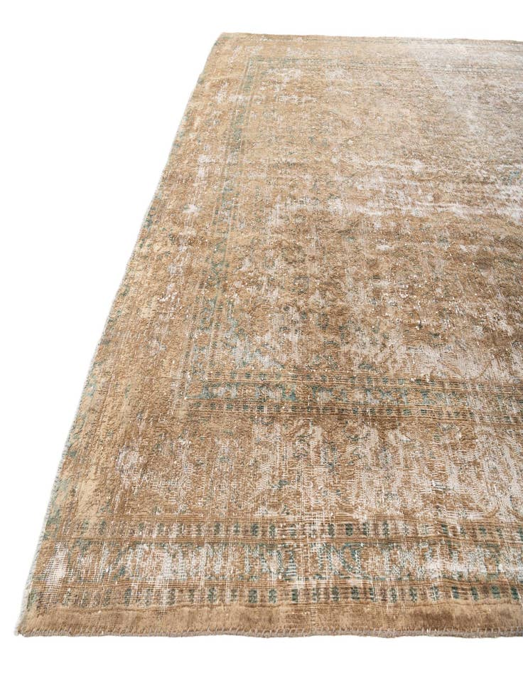 Detail image of  9' 7 x 11' 9  Hand Knotted Ultra Vintage Persian Wool Rug