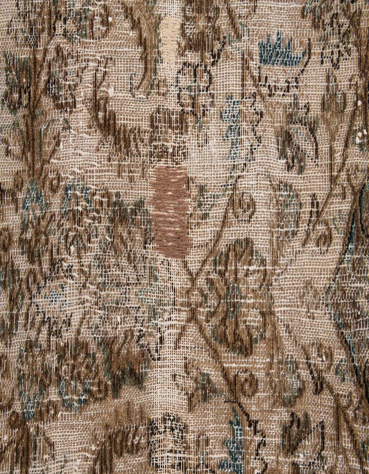 Detail image of  7' 2 x 9' 9  Hand Knotted Ultra Vintage Persian Wool Rug