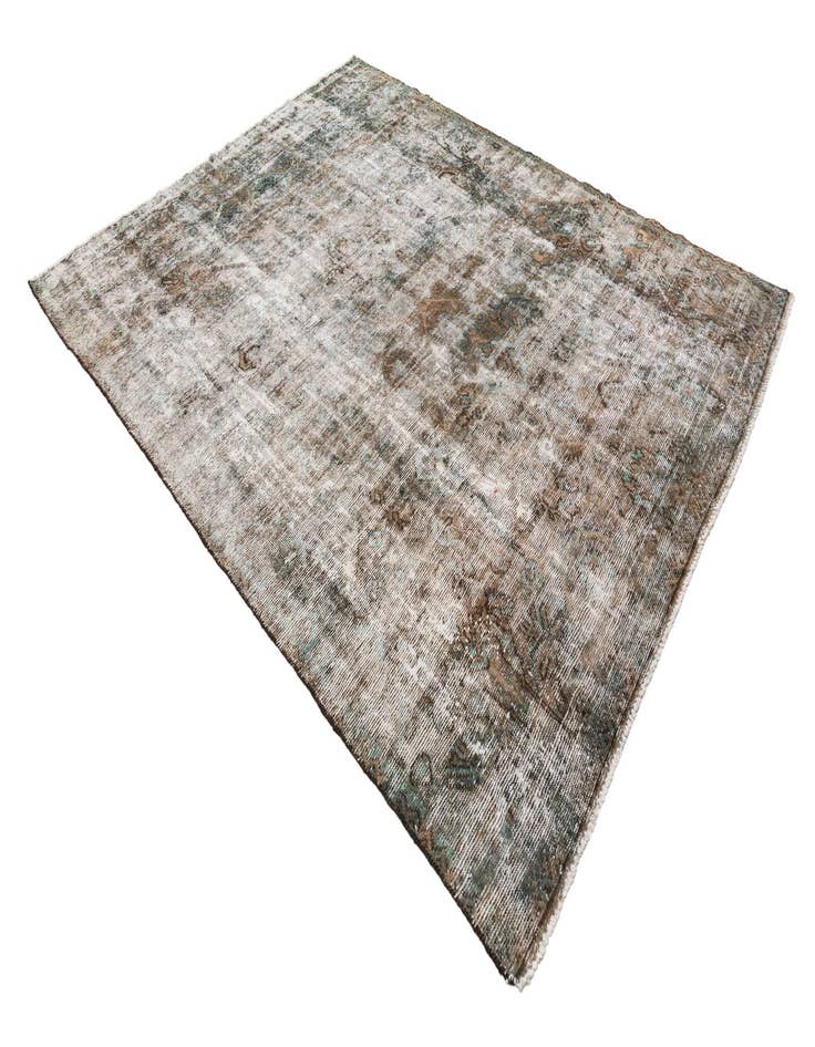 Detail image of  6' 8 x 8' 5  Hand Knotted Ultra Vintage Persian Wool Rug