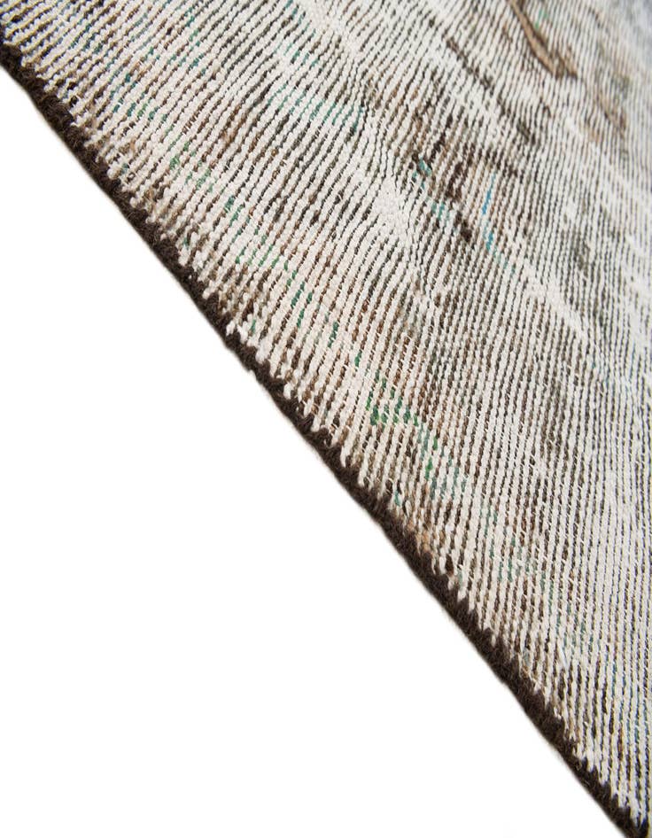 Detail image of  6' 8 x 8' 5  Hand Knotted Ultra Vintage Persian Wool Rug