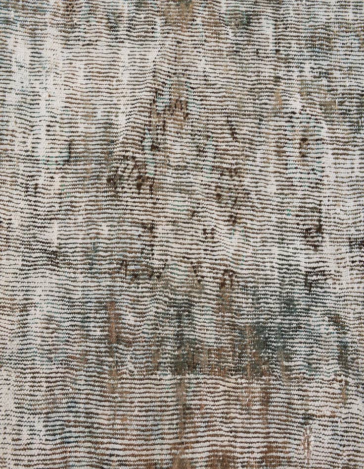 Detail image of  6' 8 x 8' 5  Hand Knotted Ultra Vintage Persian Wool Rug