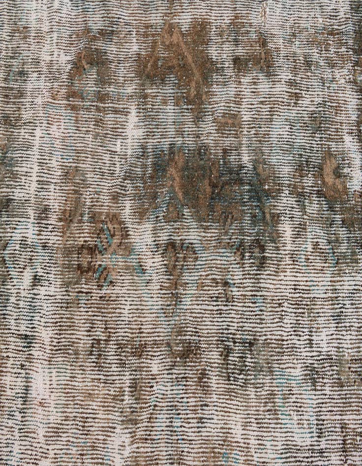 Detail image of  6' 8 x 8' 5  Hand Knotted Ultra Vintage Persian Wool Rug