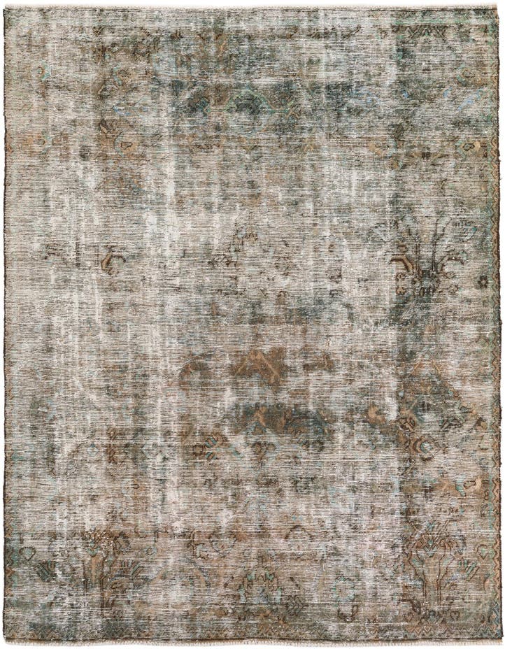  6' 8 x 8' 5  Hand Knotted Ultra Vintage Persian W...