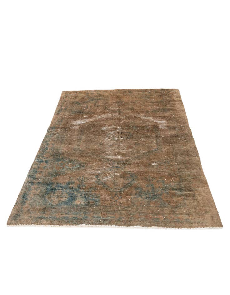 Detail image of  5' 3 x 6' 10  Hand Knotted Ultra Vintage Persian Wool Rug