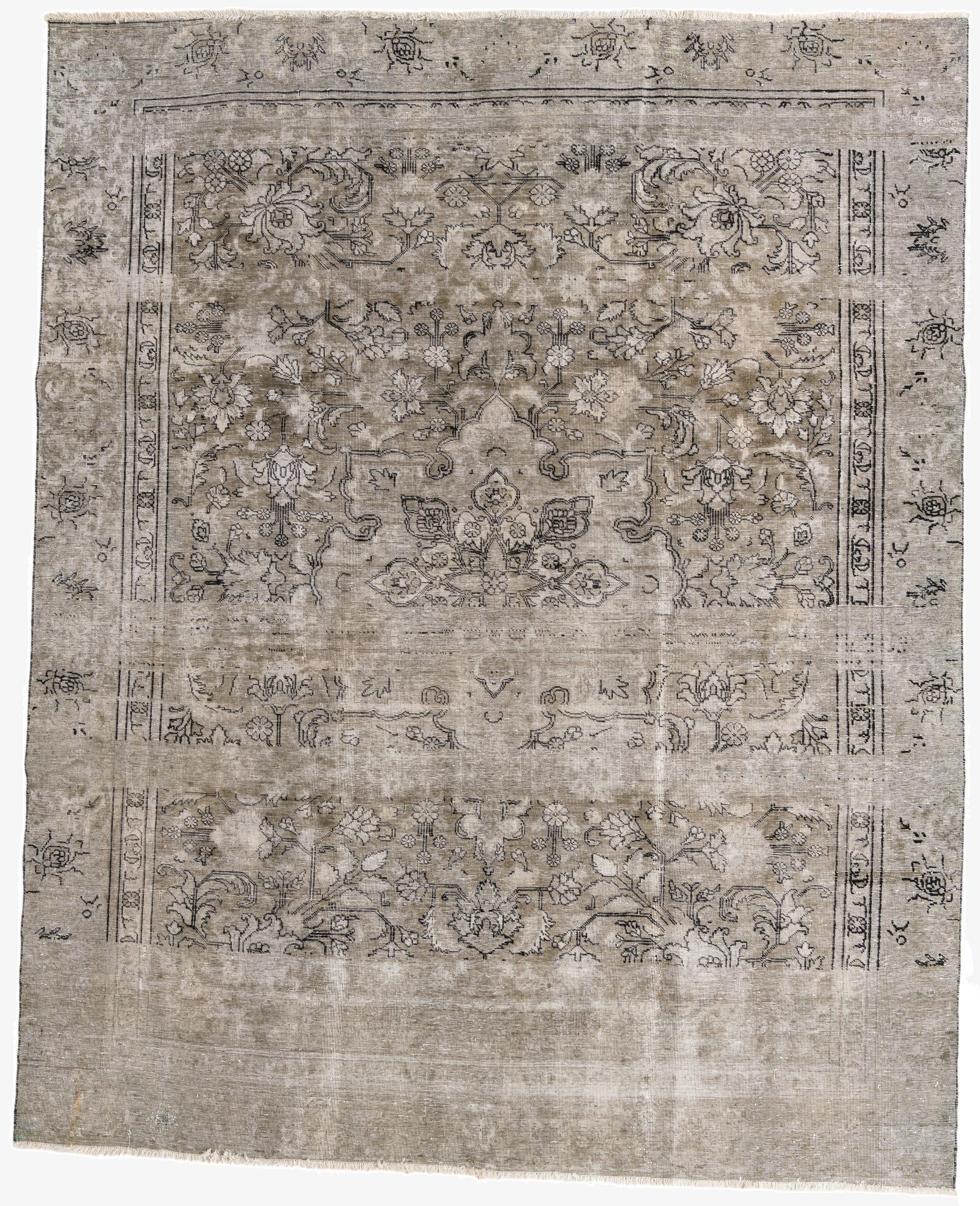  8' 10 x 11'  Hand Knotted Ultra Vintage Persian Wool Rug