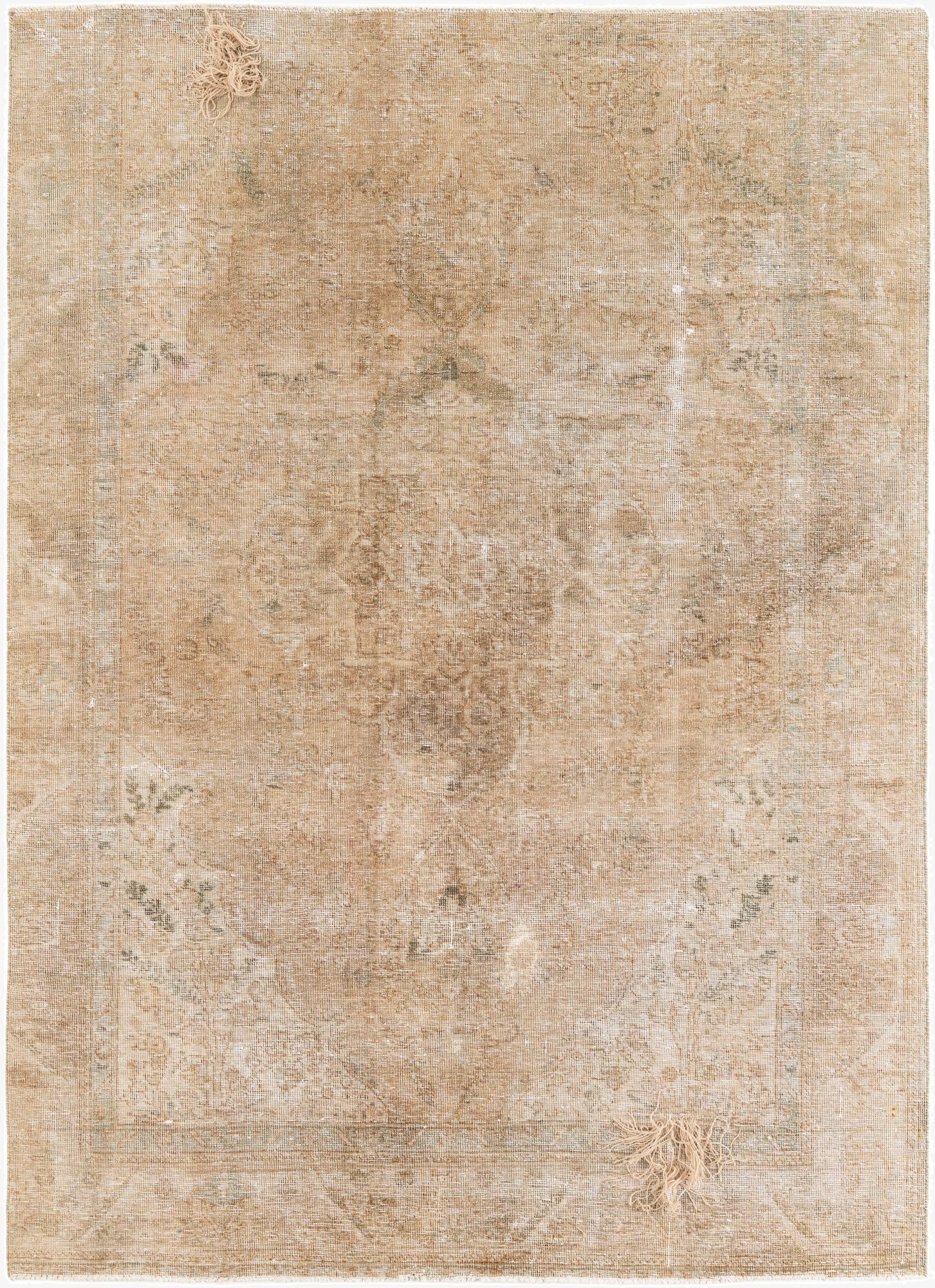  6' 1 x 8' 5  Hand Knotted Ultra Vintage Persian Wool Rug