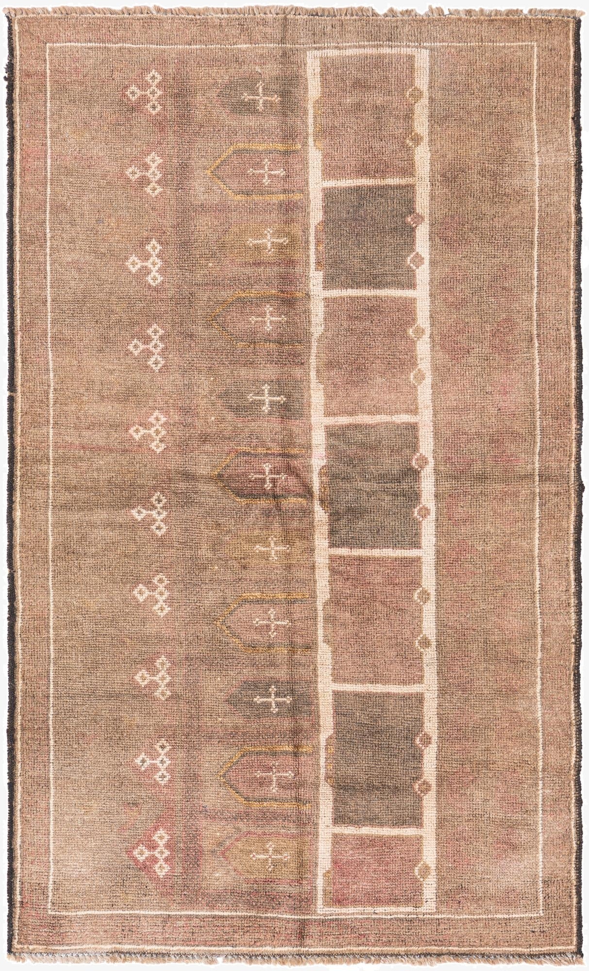  3' x 4' 10  Hand Knotted Ultra Vintage Persian Wool Rug