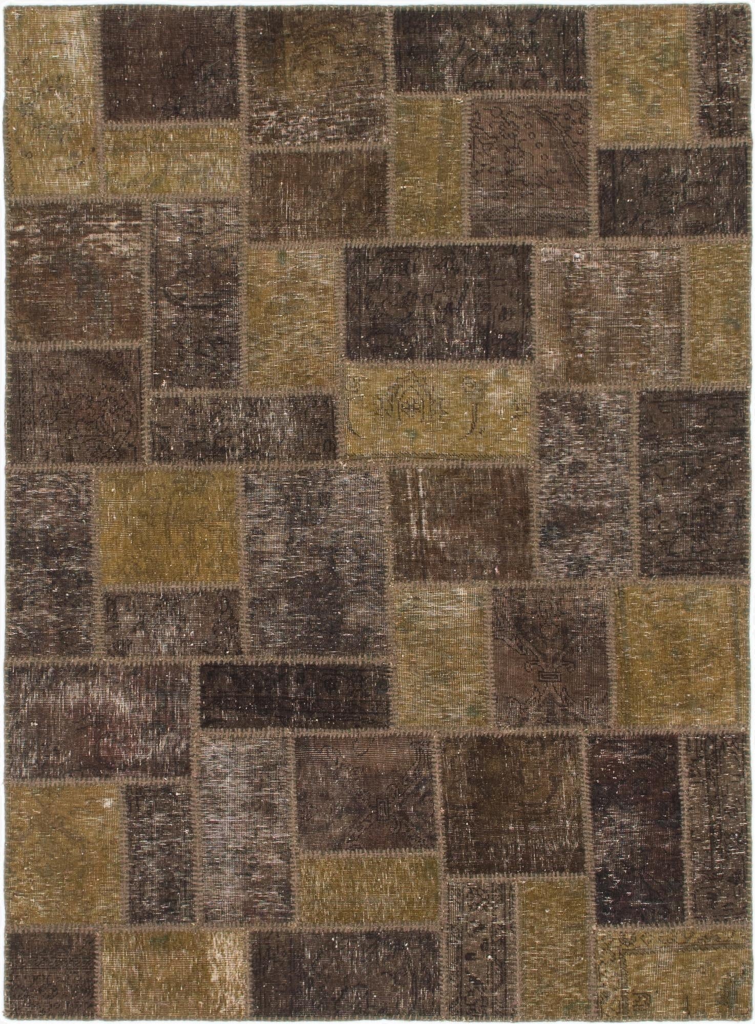  5' x 6' 10  Hand Knotted Ultra Vintage Persian Wool Rug