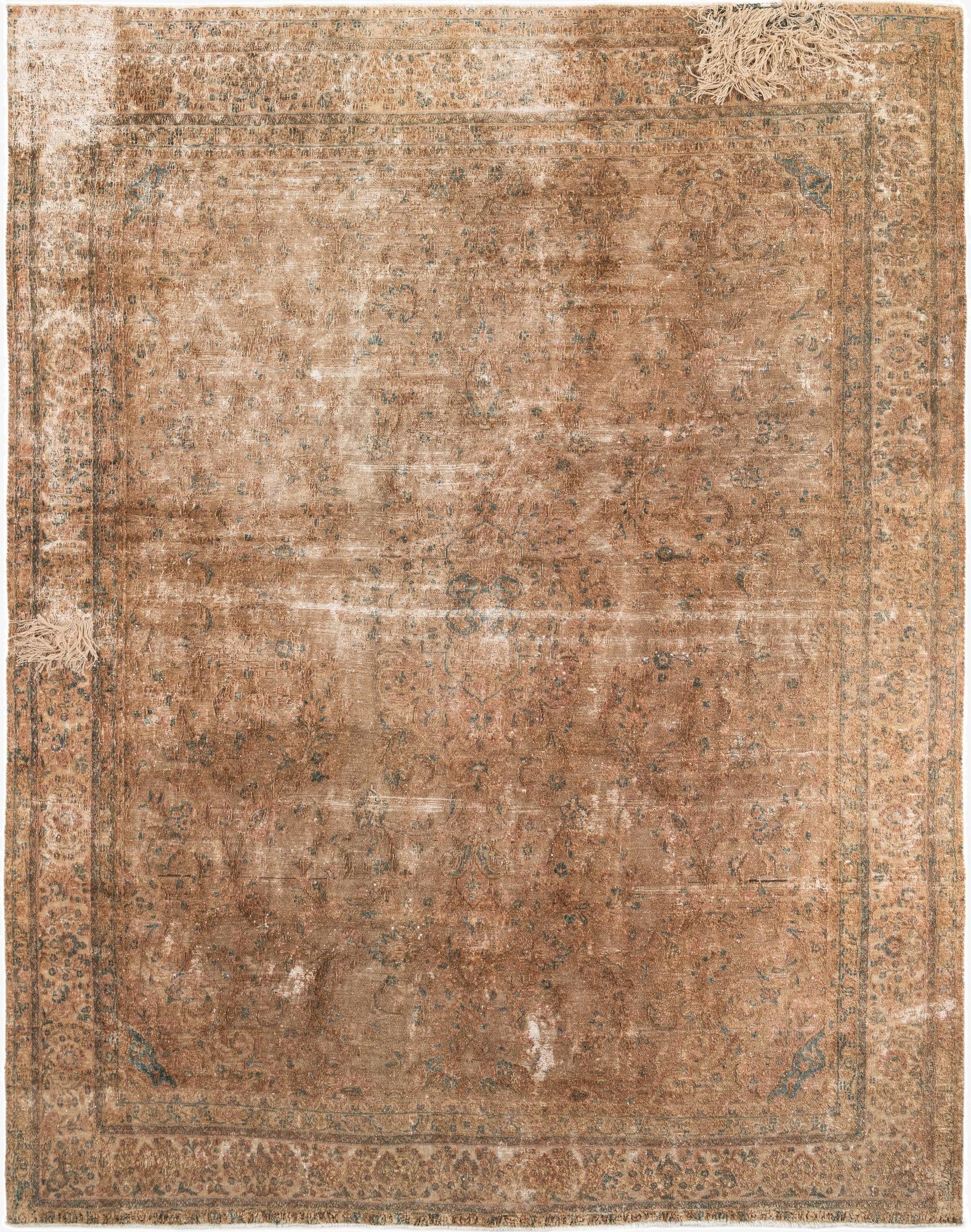  10' 3 x 13'  Hand Knotted Ultra Vintage Persian Wool Rug