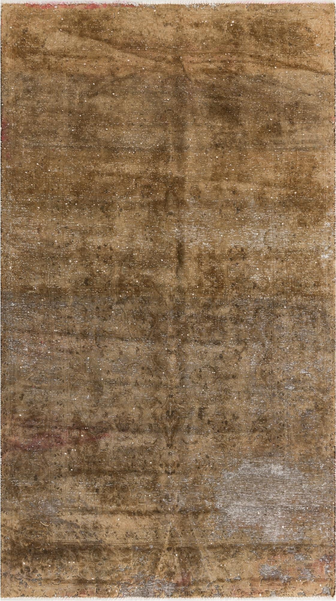  4' 9 x 8'  Hand Knotted Ultra Vintage Persian Wool Rug