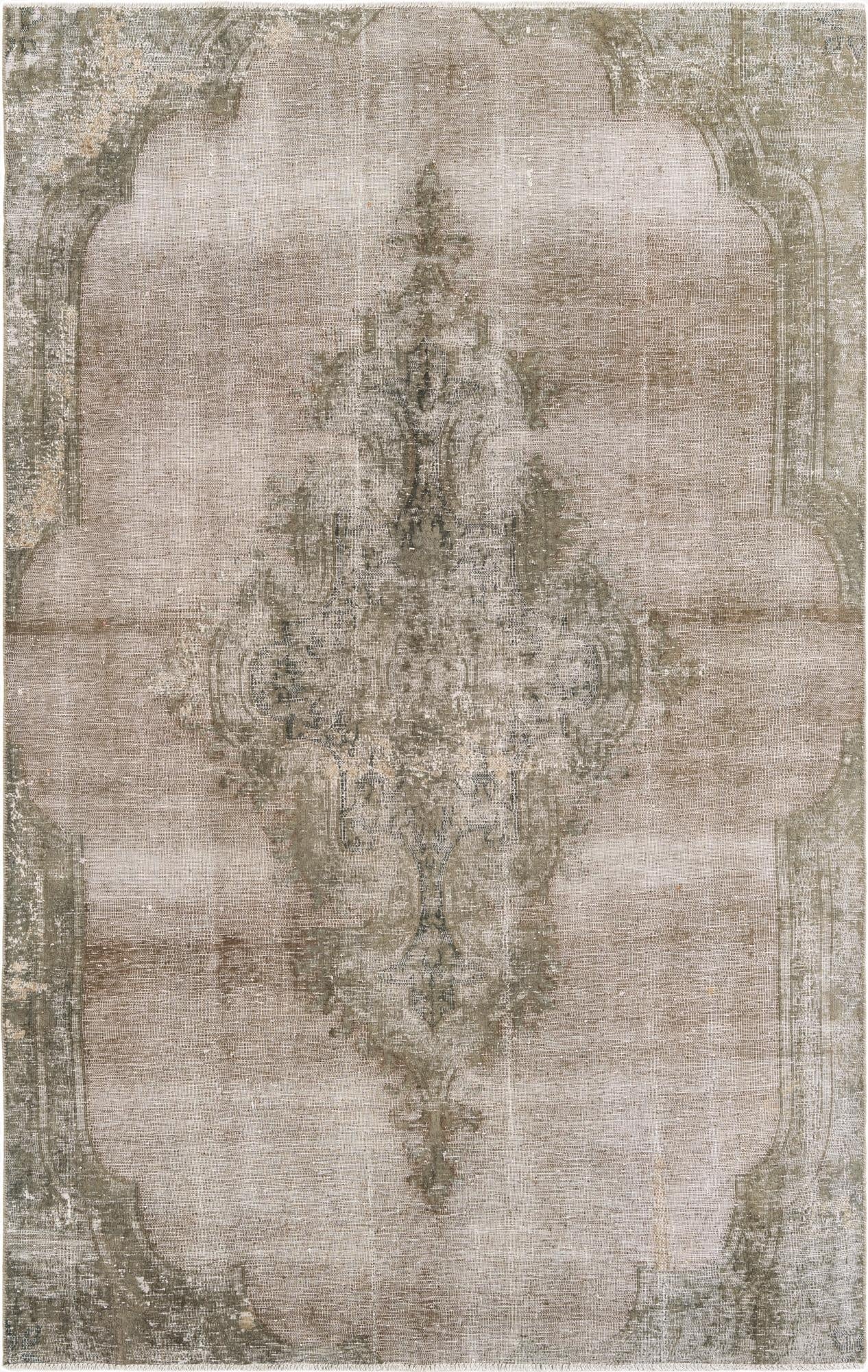  5' 5 x 8' 7  Hand Knotted Ultra Vintage Persian Wool Rug