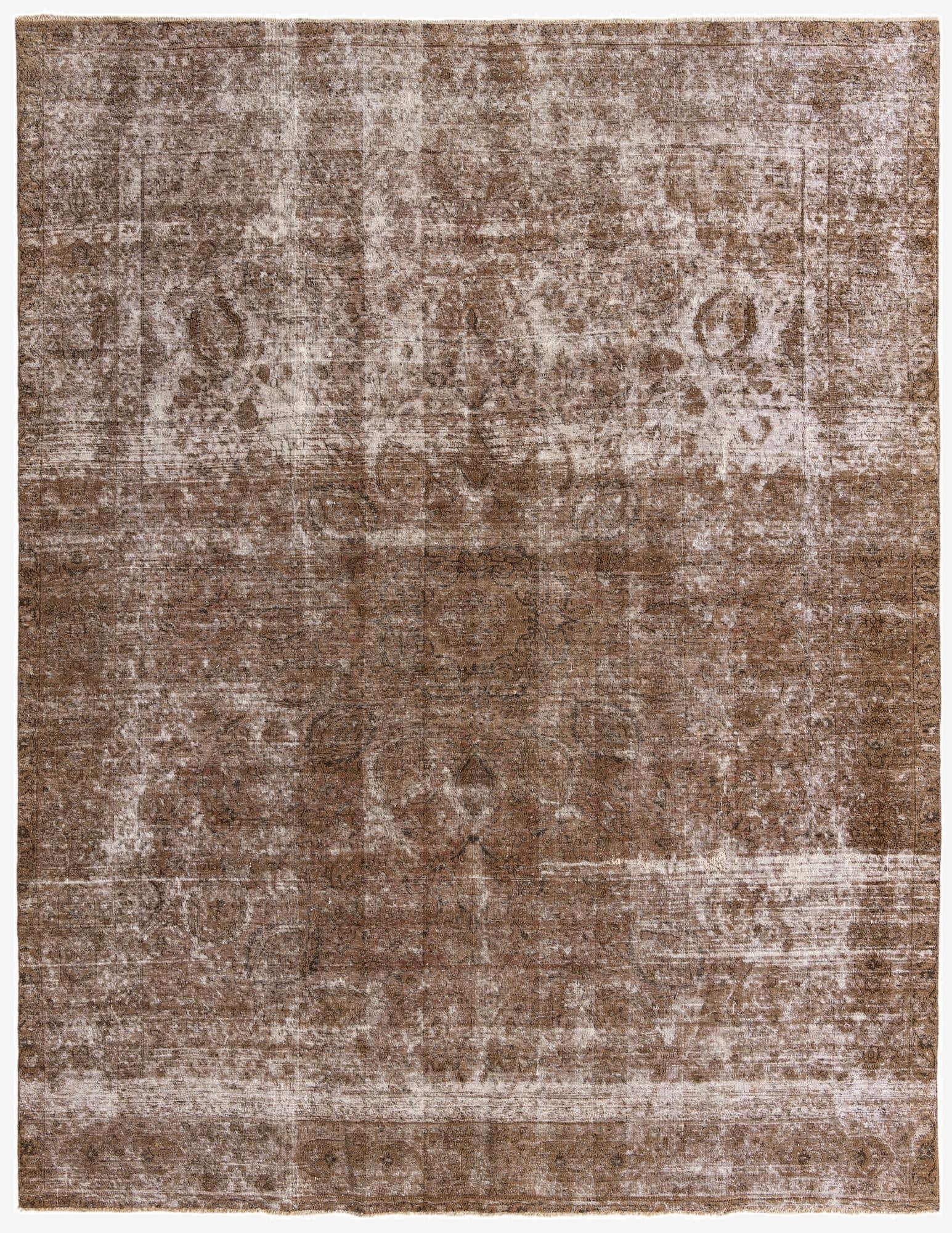  9' 10 x 12' 9  Hand Knotted Ultra Vintage Persian Wool Rug