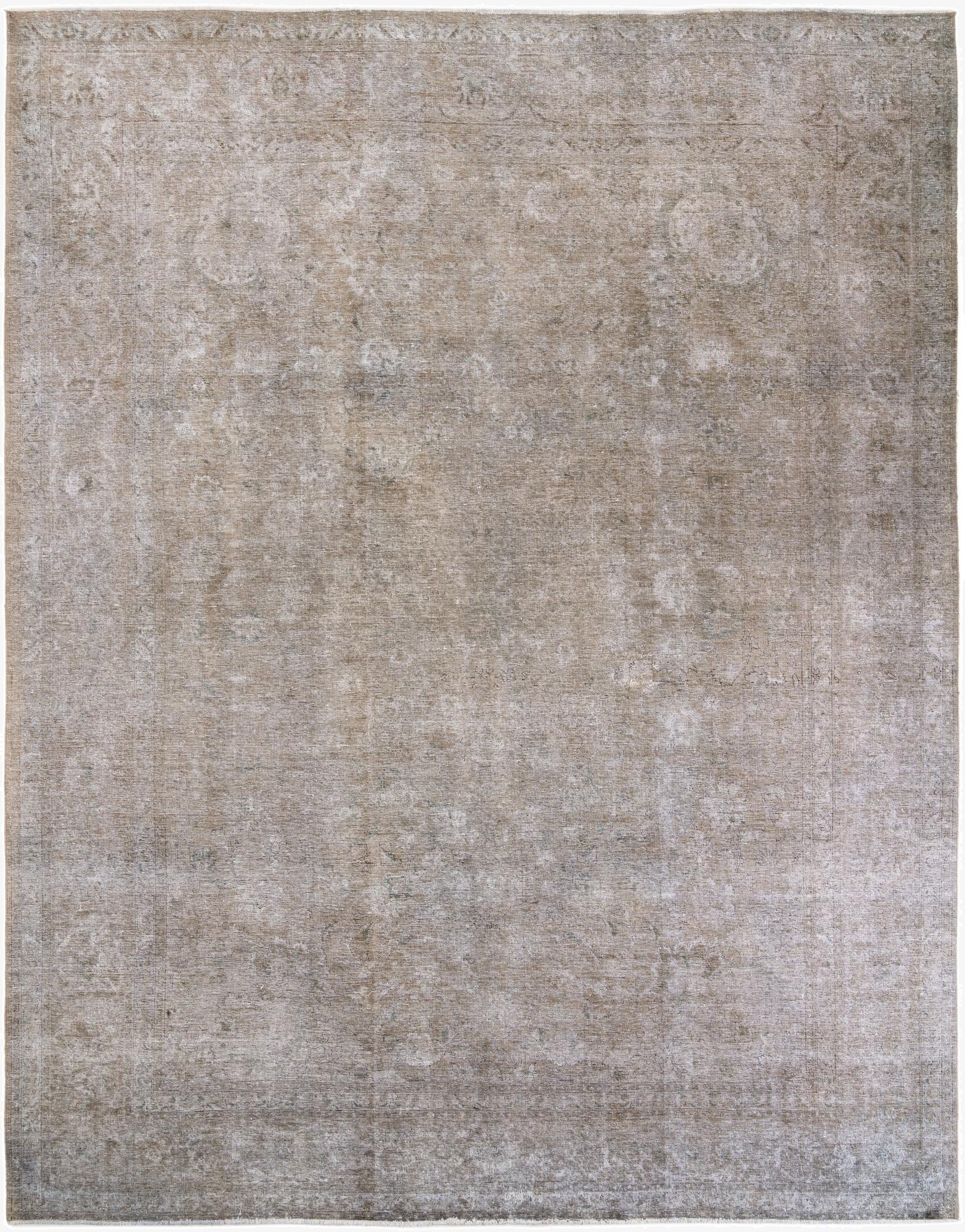  10' x 12' 9  Hand Knotted Ultra Vintage Persian Wool Rug