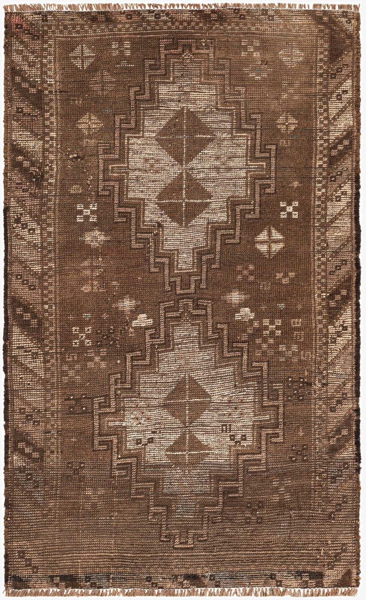  2' 8 x 4' 8  Hand Knotted Ultra Vintage Wool Rug