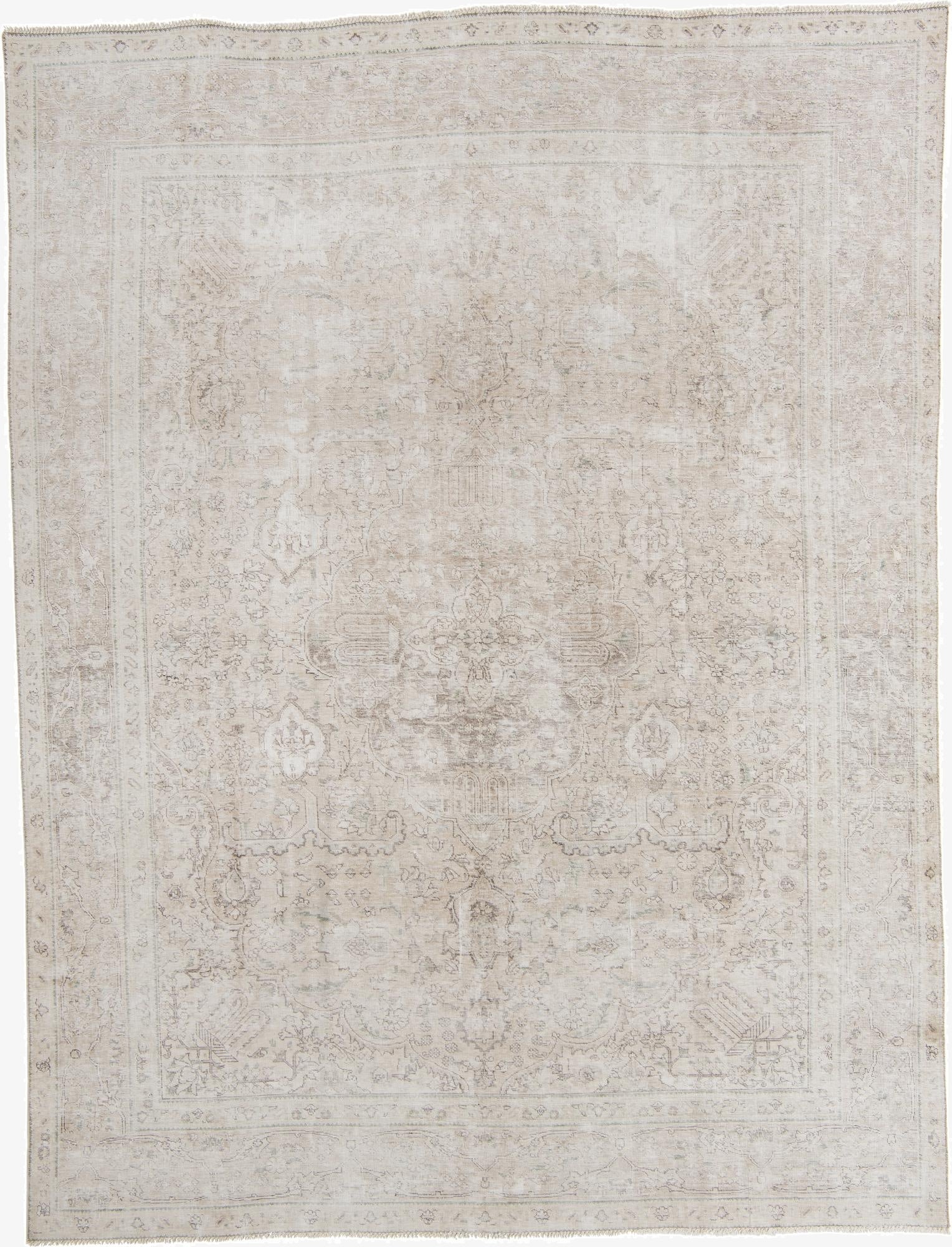 9' 4 x 12' 4  Hand Knotted Ultra Vintage Persian Wool Rug