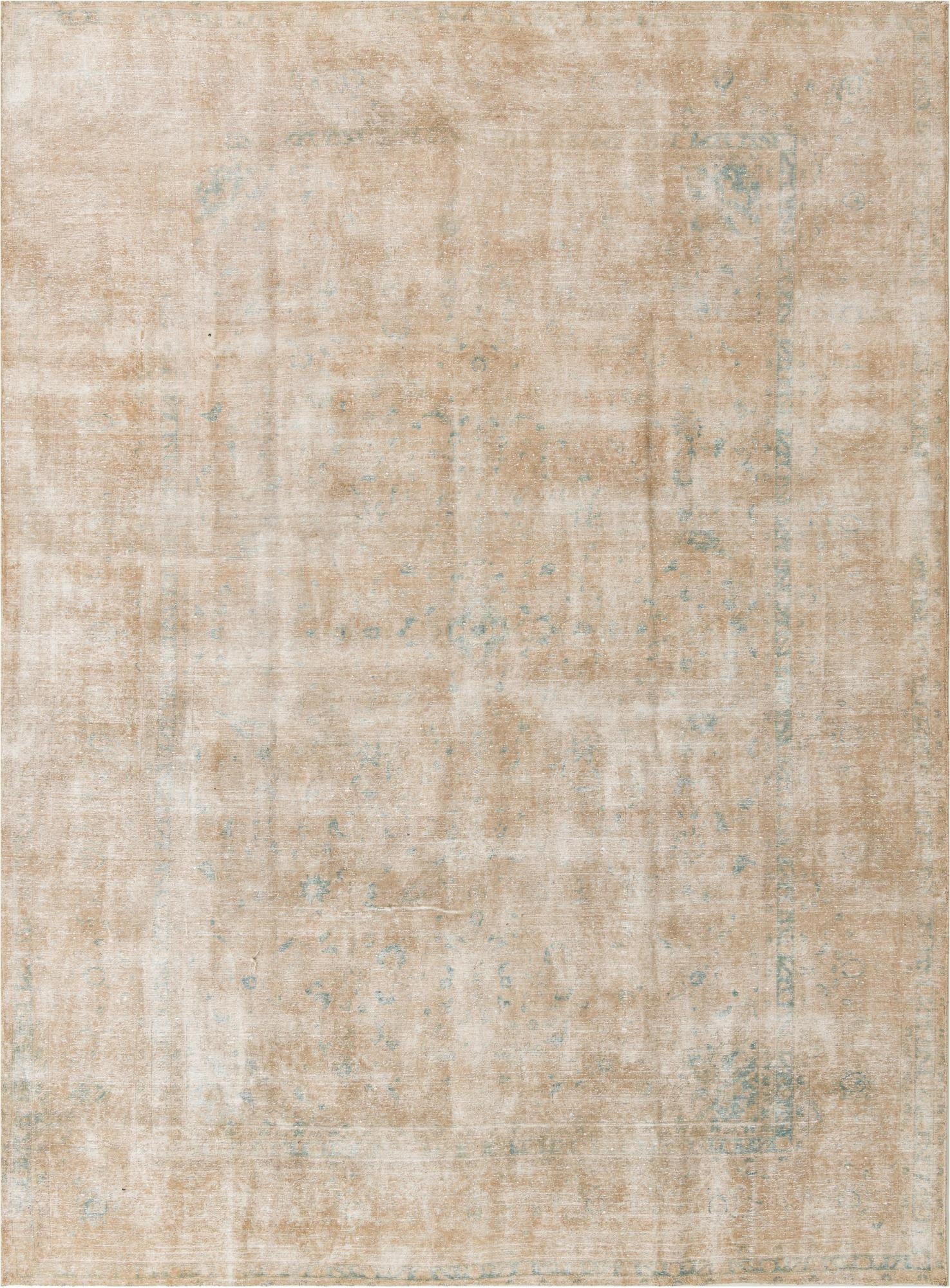  9' 7 x 13' 2  Hand Knotted Ultra Vintage Persian Wool Rug