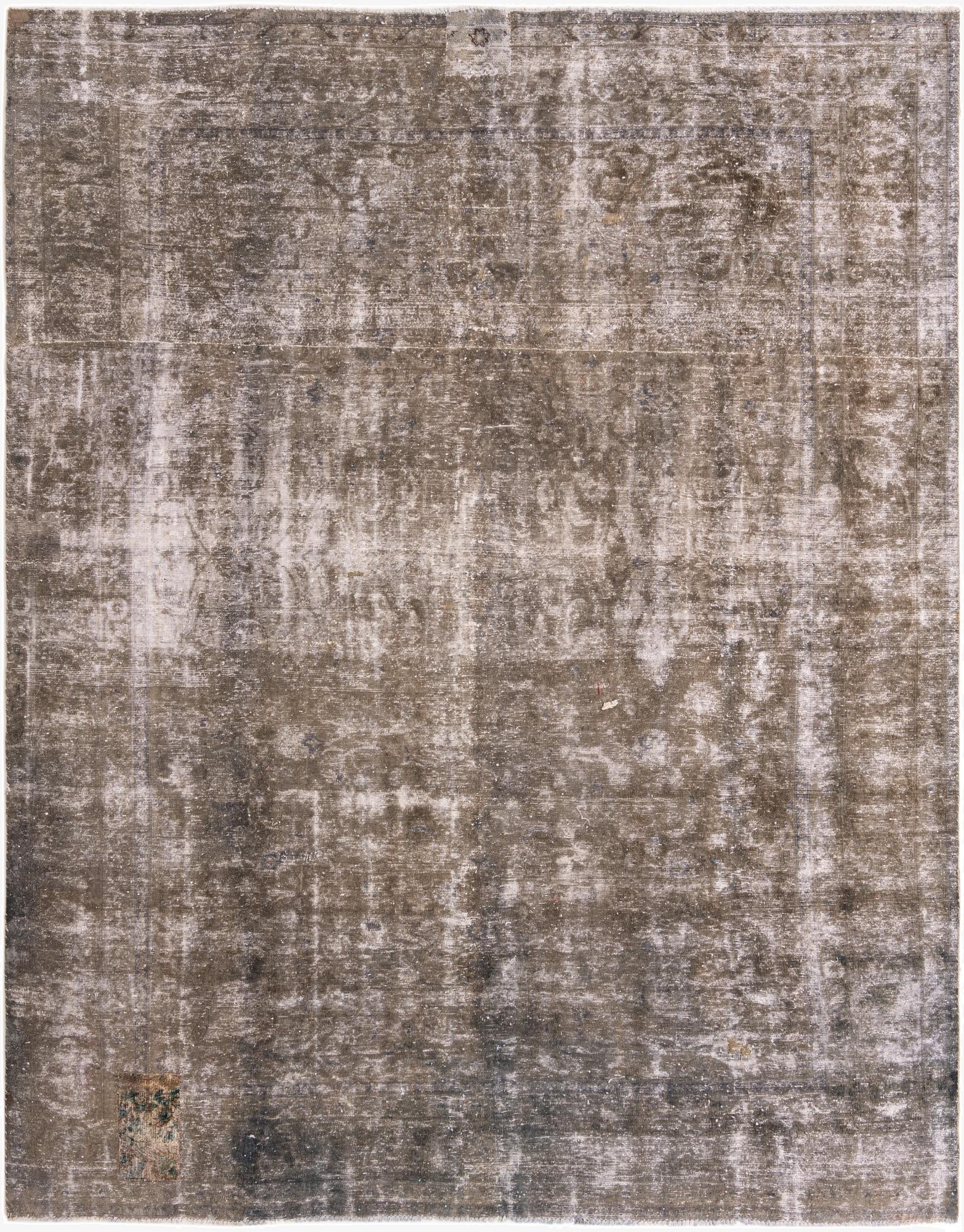  9' 1 x 11' 7  Hand Knotted Ultra Vintage Persian Wool Rug