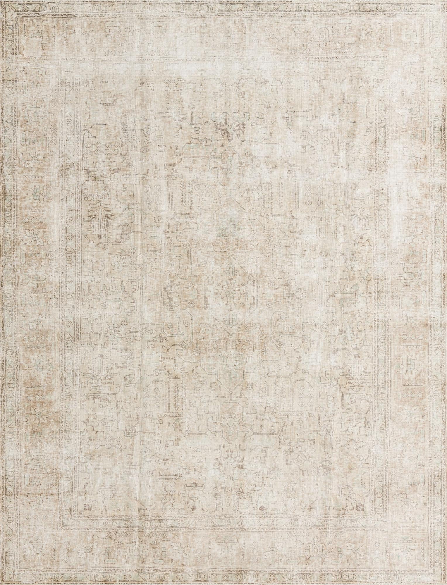  8' 2 x 10' 7  Hand Knotted Ultra Vintage Persian Wool Rug