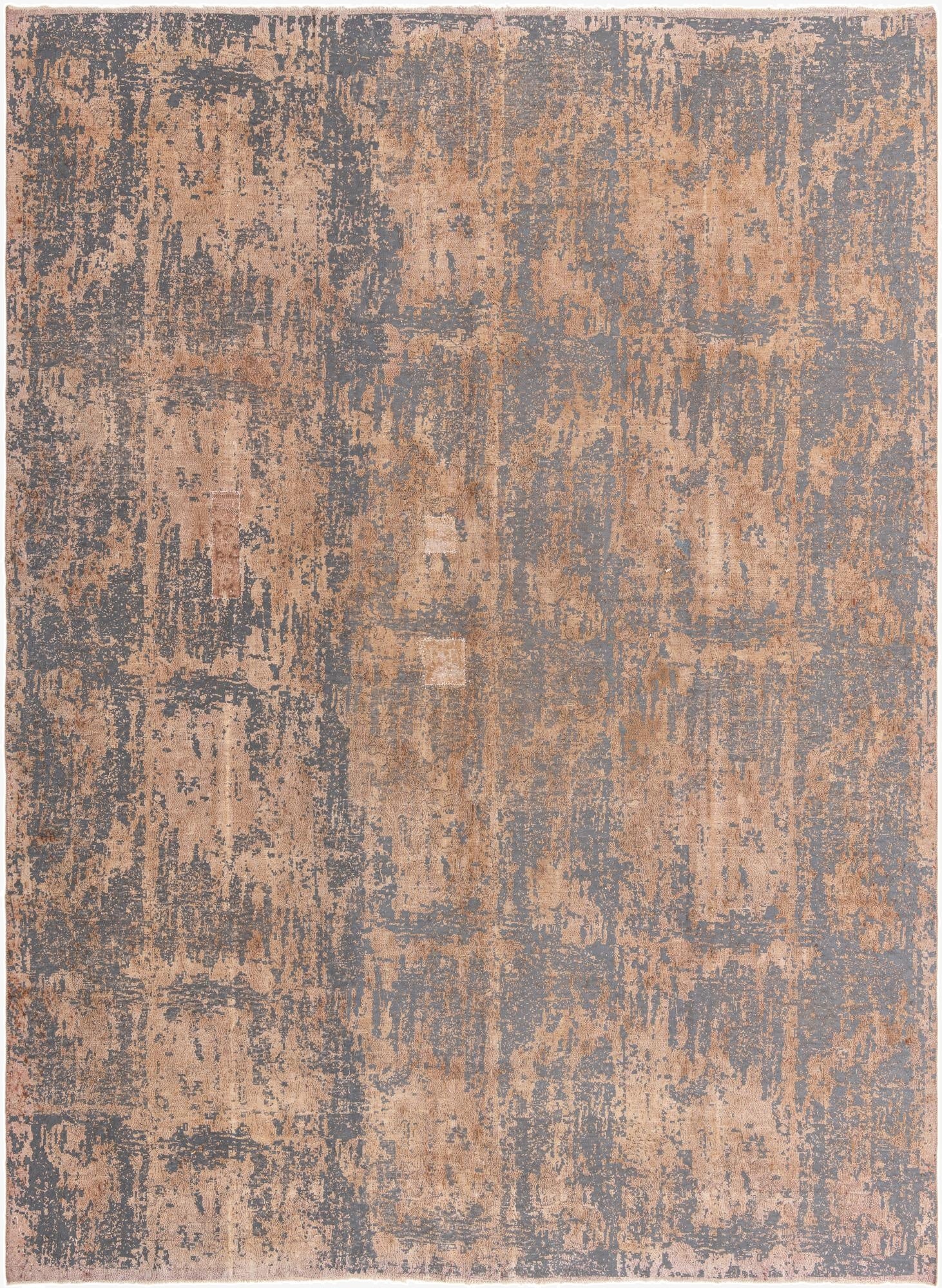  9' 1 x 12' 7  Hand Knotted Ultra Vintage Persian Wool Rug