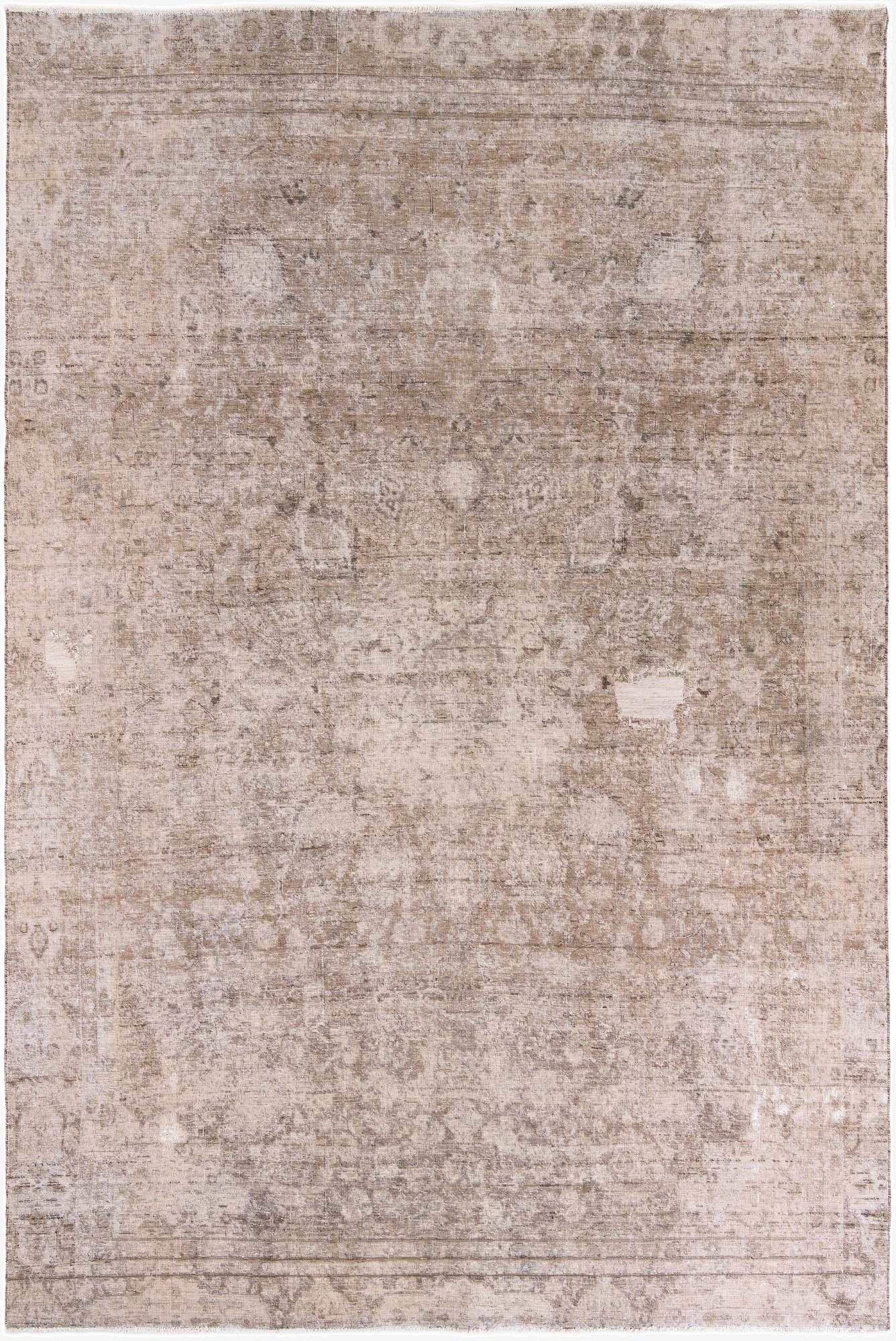  7' 8 x 11' 6  Hand Knotted Ultra Vintage Persian Wool Rug