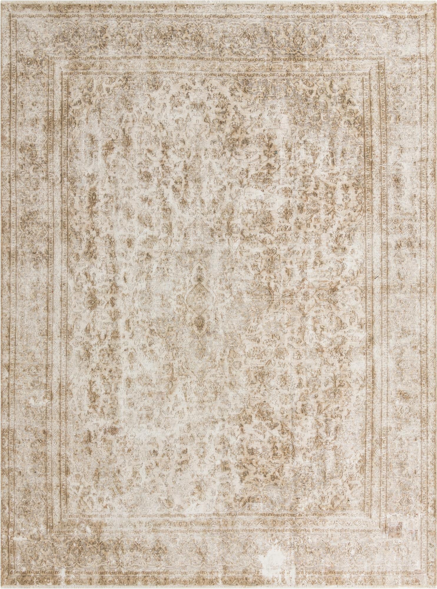  9' 2 x 12' 4  Hand Knotted Ultra Vintage Persian Wool Rug