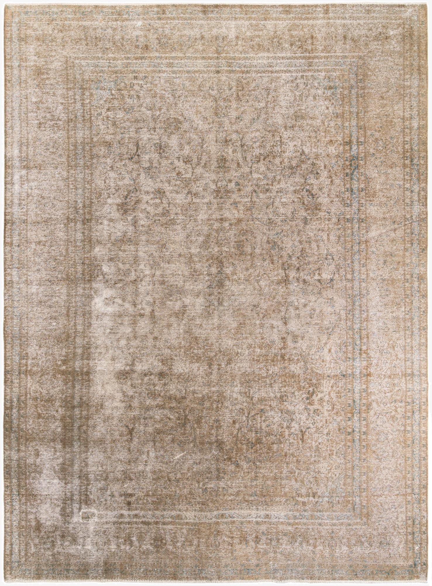  9' 4 x 12' 10  Hand Knotted Ultra Vintage Persian Wool Rug