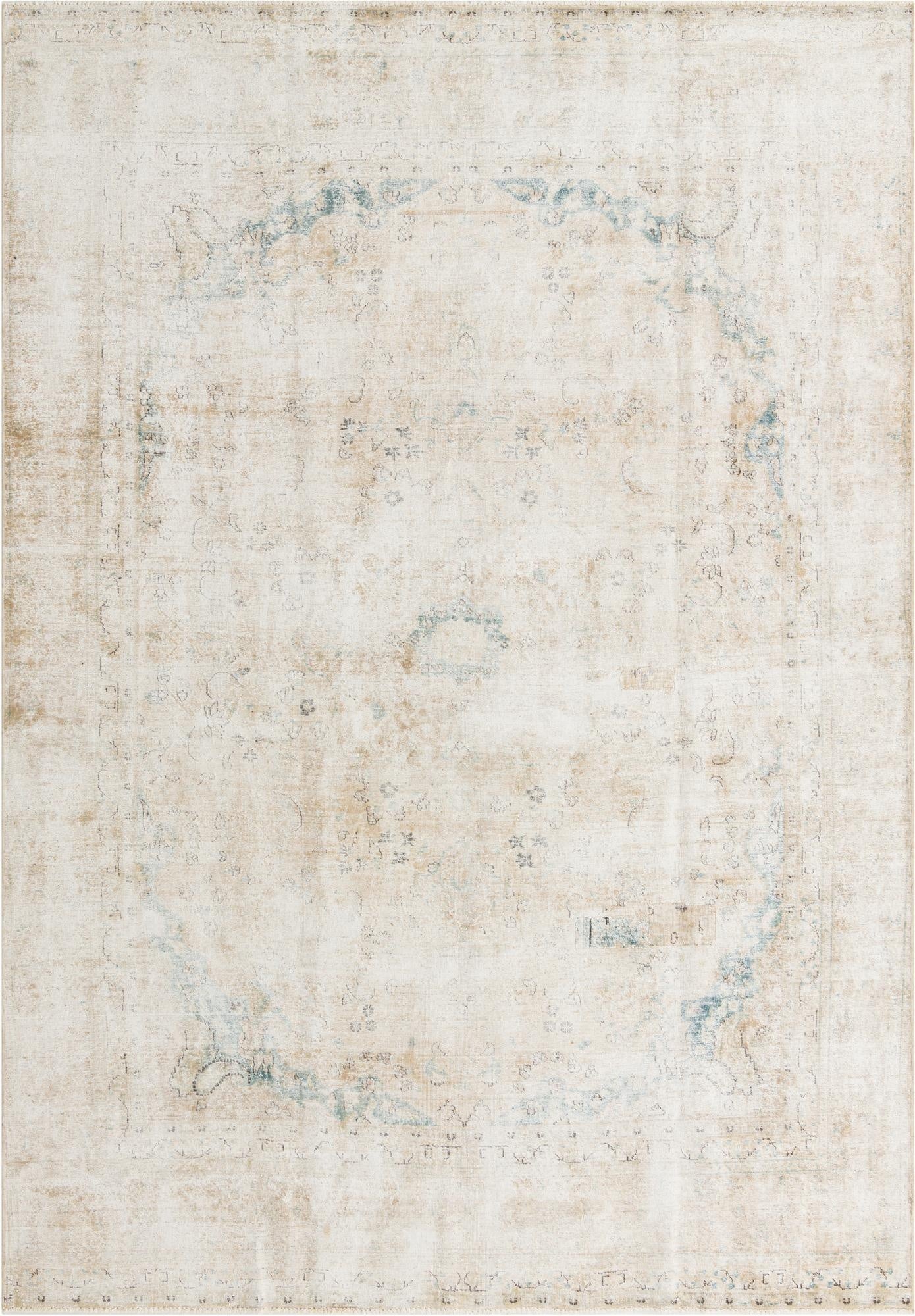  8' 10 x 12' 5  Hand Knotted Ultra Vintage Persian Wool Rug