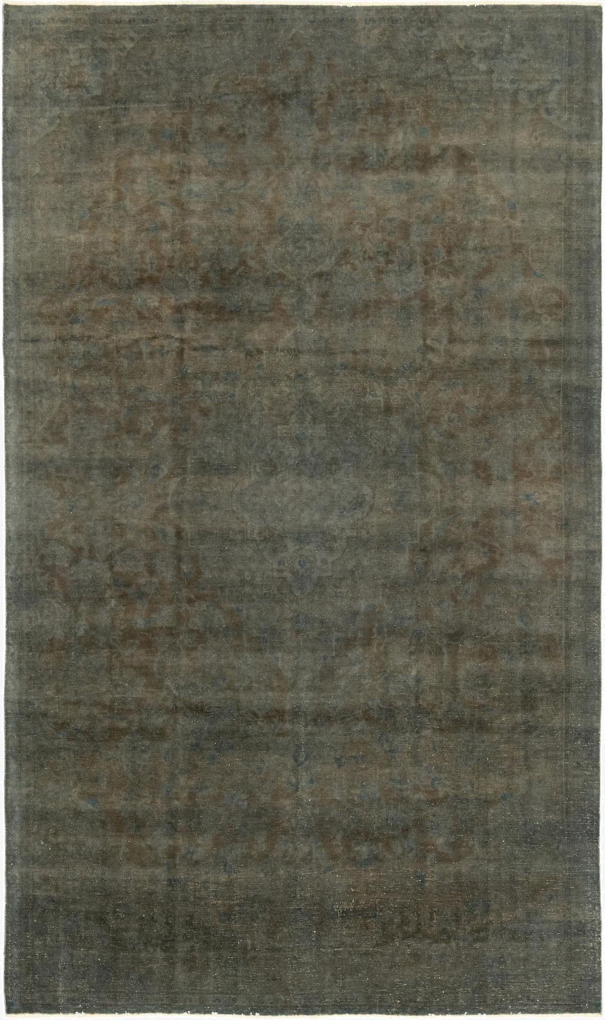  6' 9 x 11' 2  Hand Knotted Ultra Vintage Persian Wool Rug