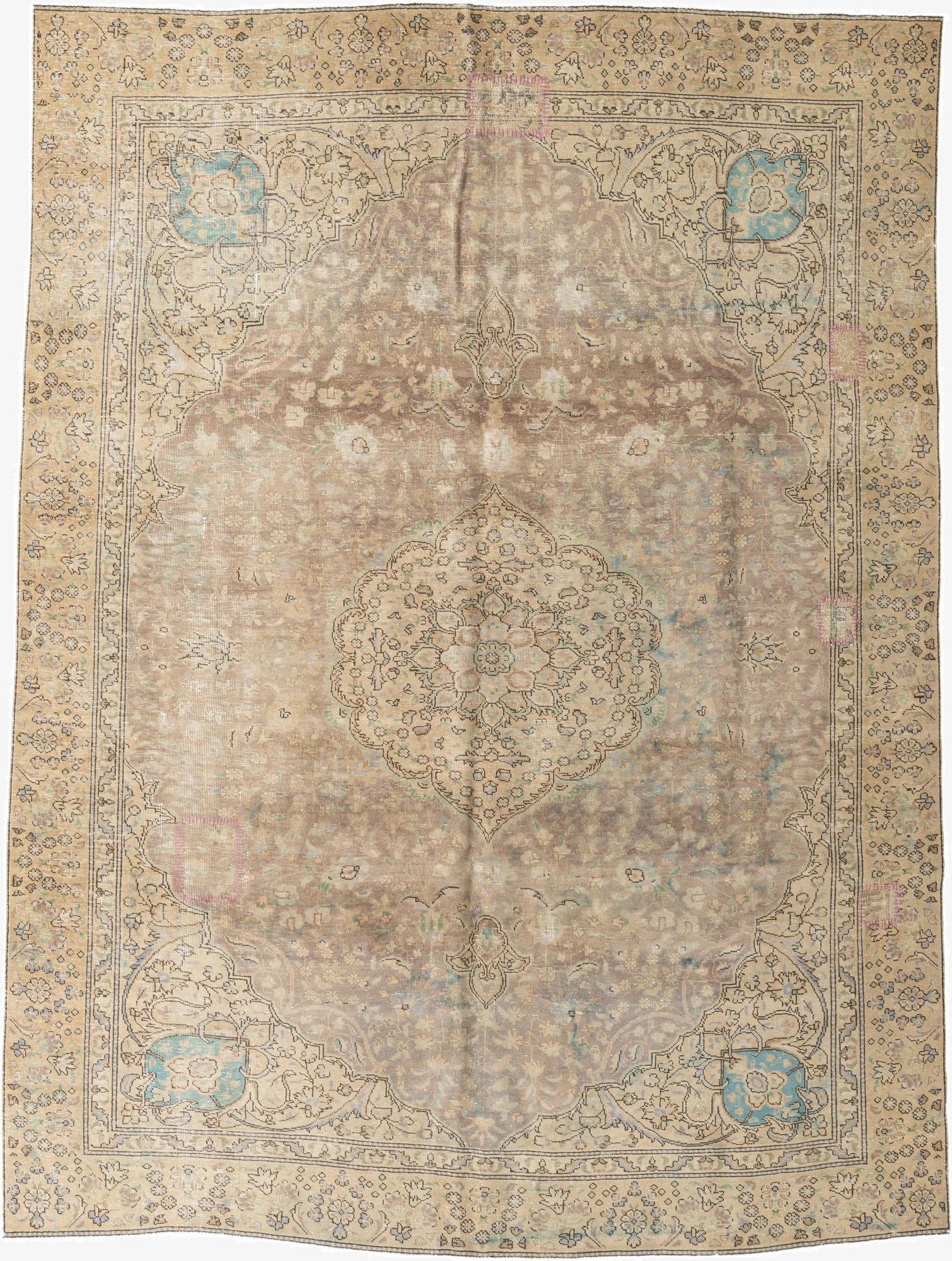  7' 5 x 10'  Hand Knotted Ultra Vintage Persian Wool Rug
