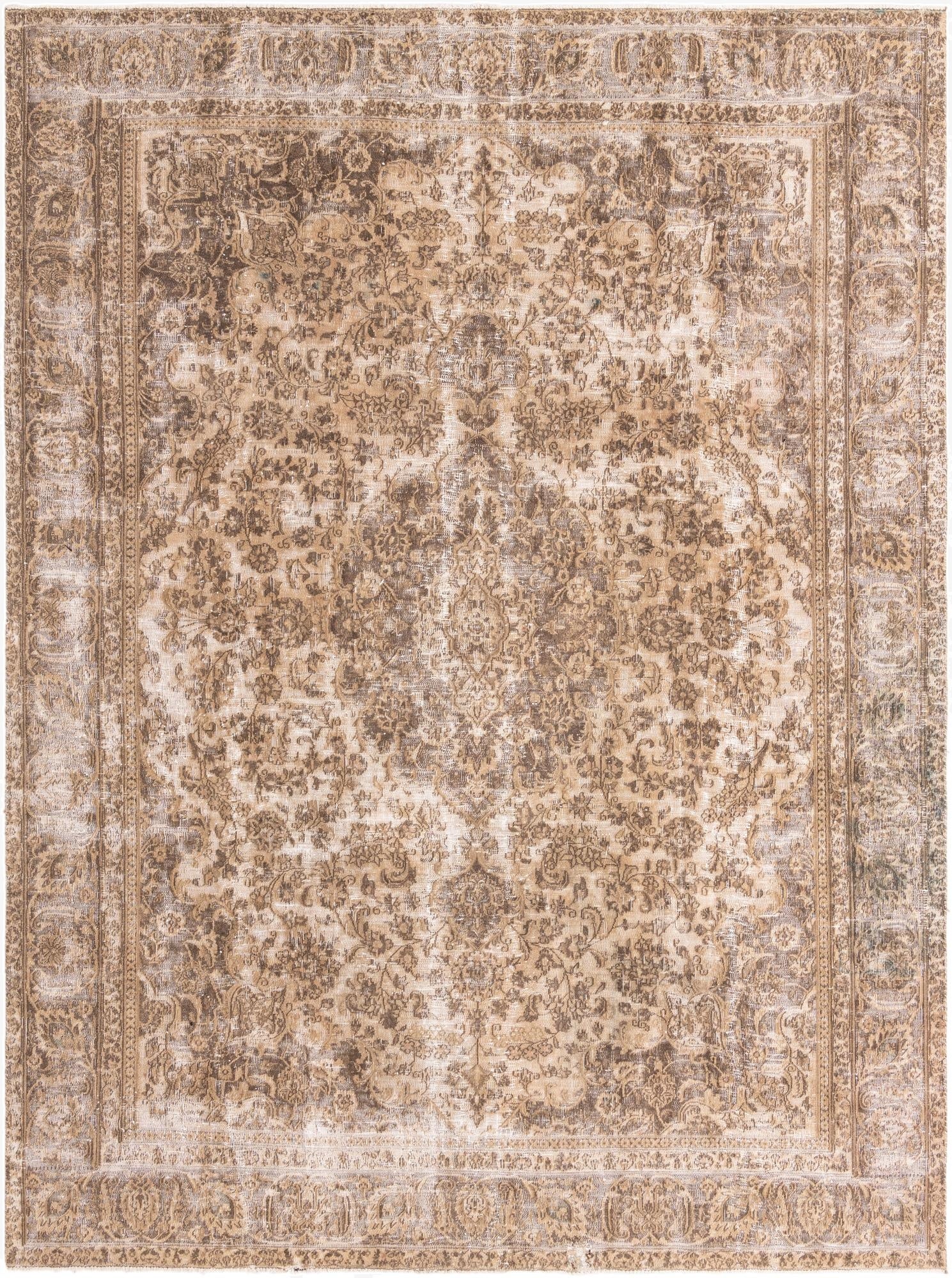  9' 2 x 12' 4  Hand Knotted Ultra Vintage Persian Wool Rug