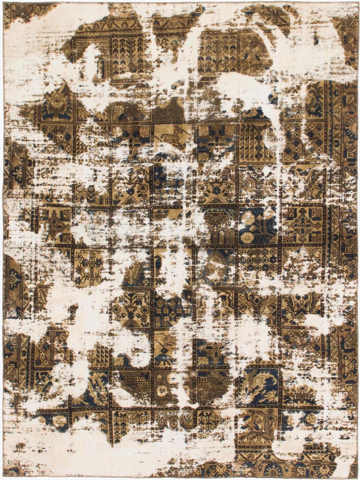  7' 5 x 10'  Hand Knotted Ultra Vintage Persian Wool Rug