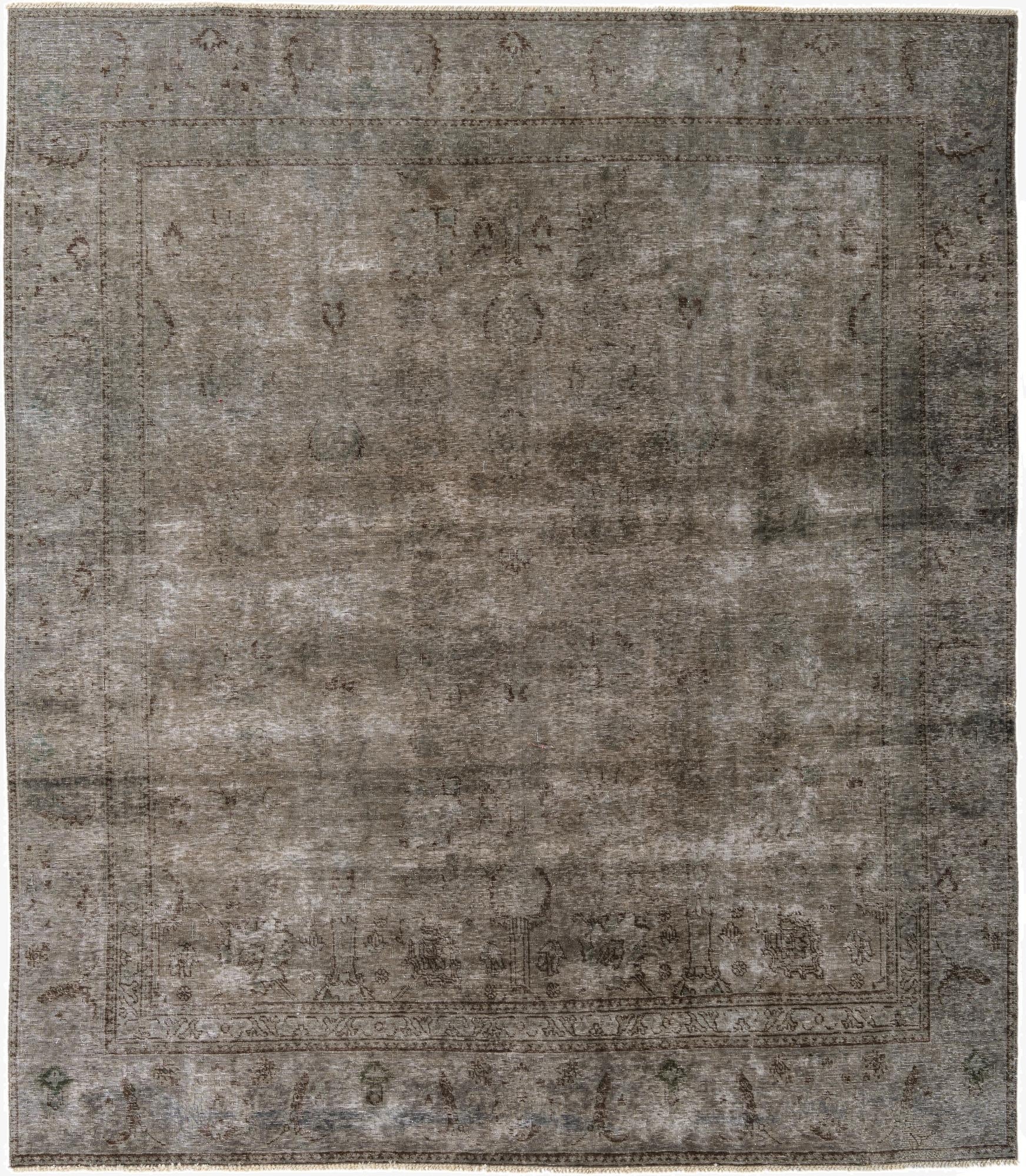  8' 10 x 10' 5  Hand Knotted Ultra Vintage Persian Wool Rug