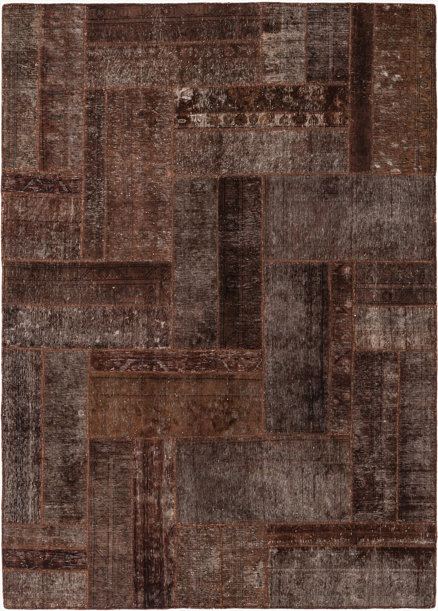  5' 8 x 8'  Hand Knotted Ultra Vintage Persian Wool Rug