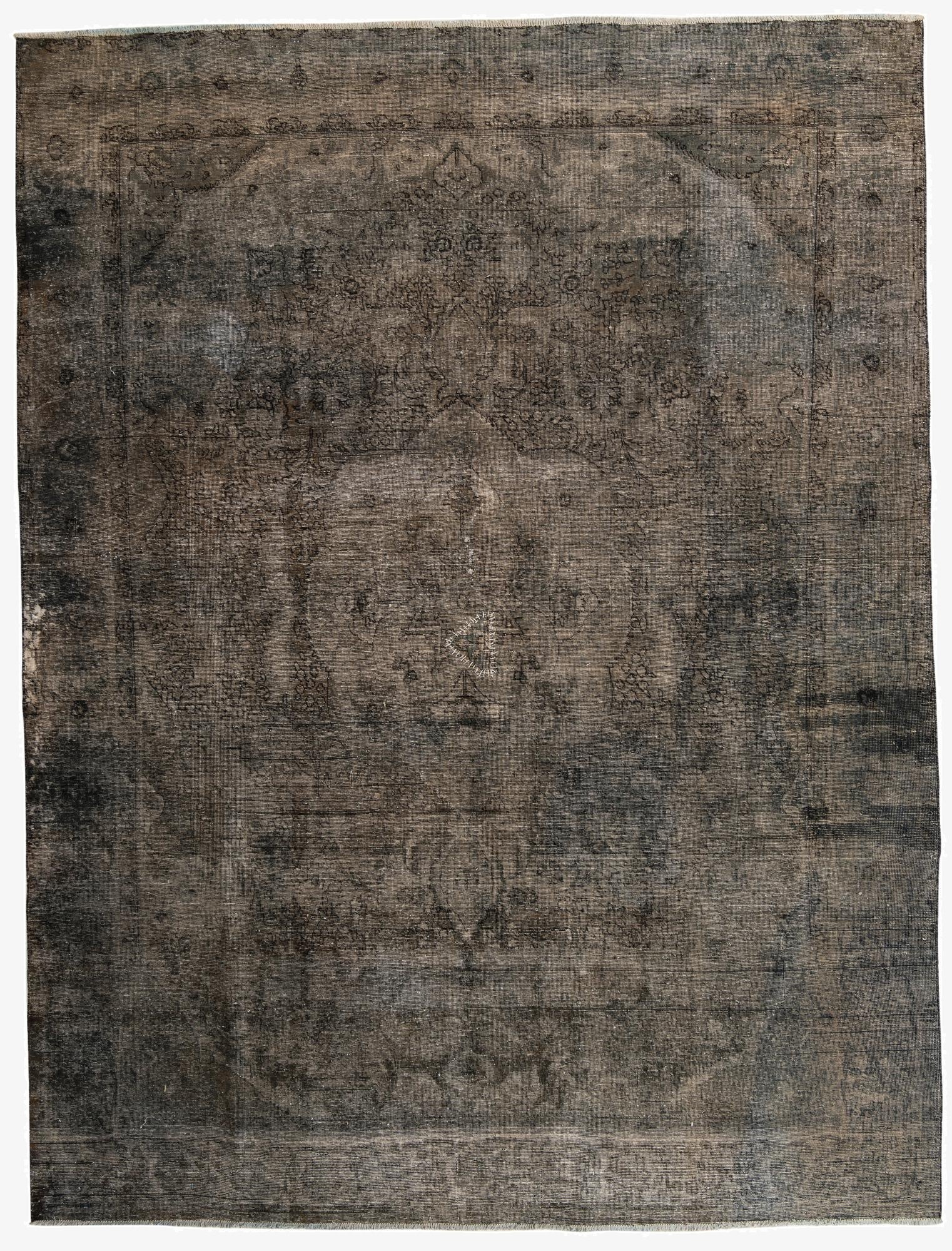  9' 7 x 12' 10  Hand Knotted Ultra Vintage Persian Wool Rug