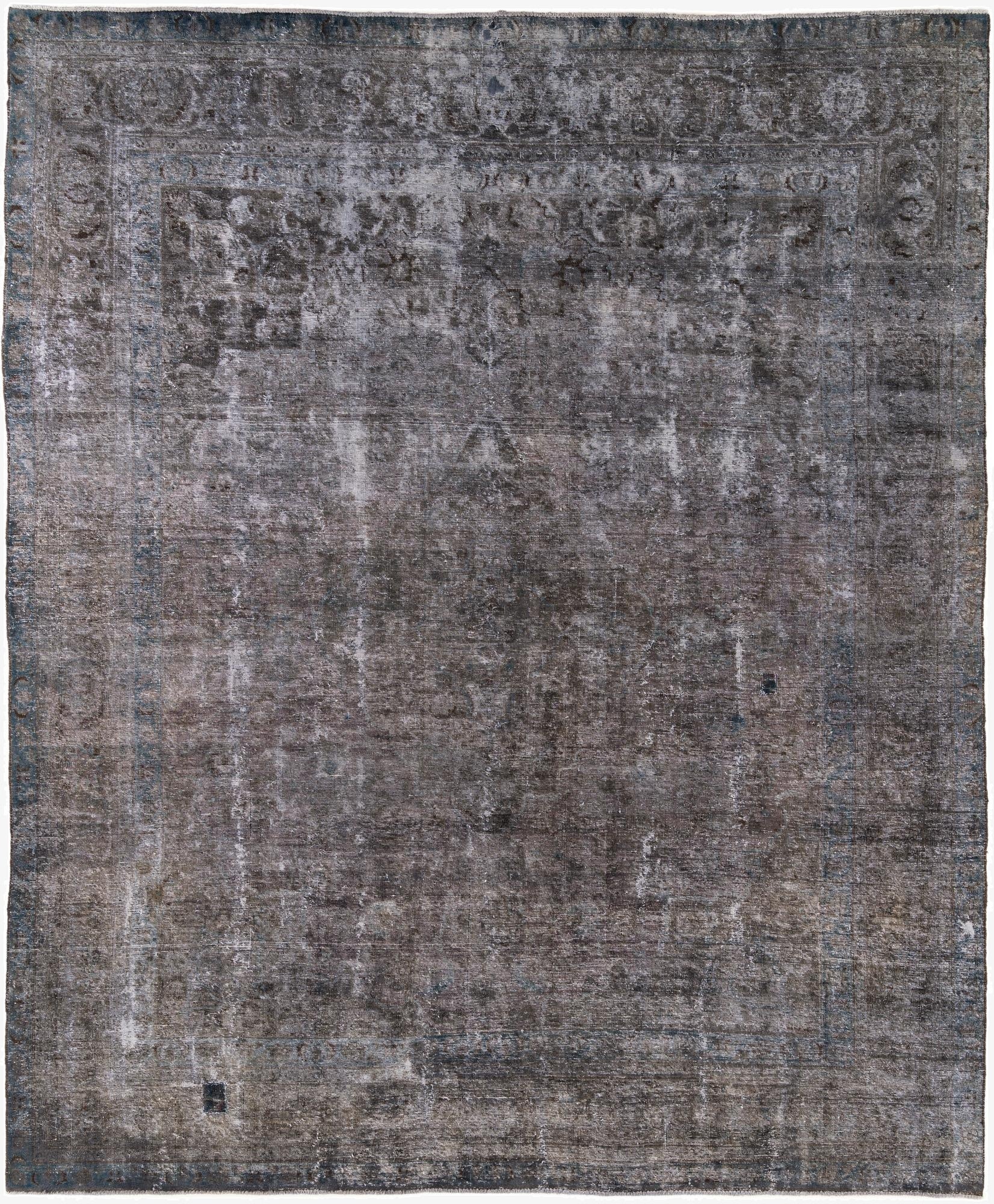  9' 6 x 11' 3  Hand Knotted Ultra Vintage Persian Wool Rug