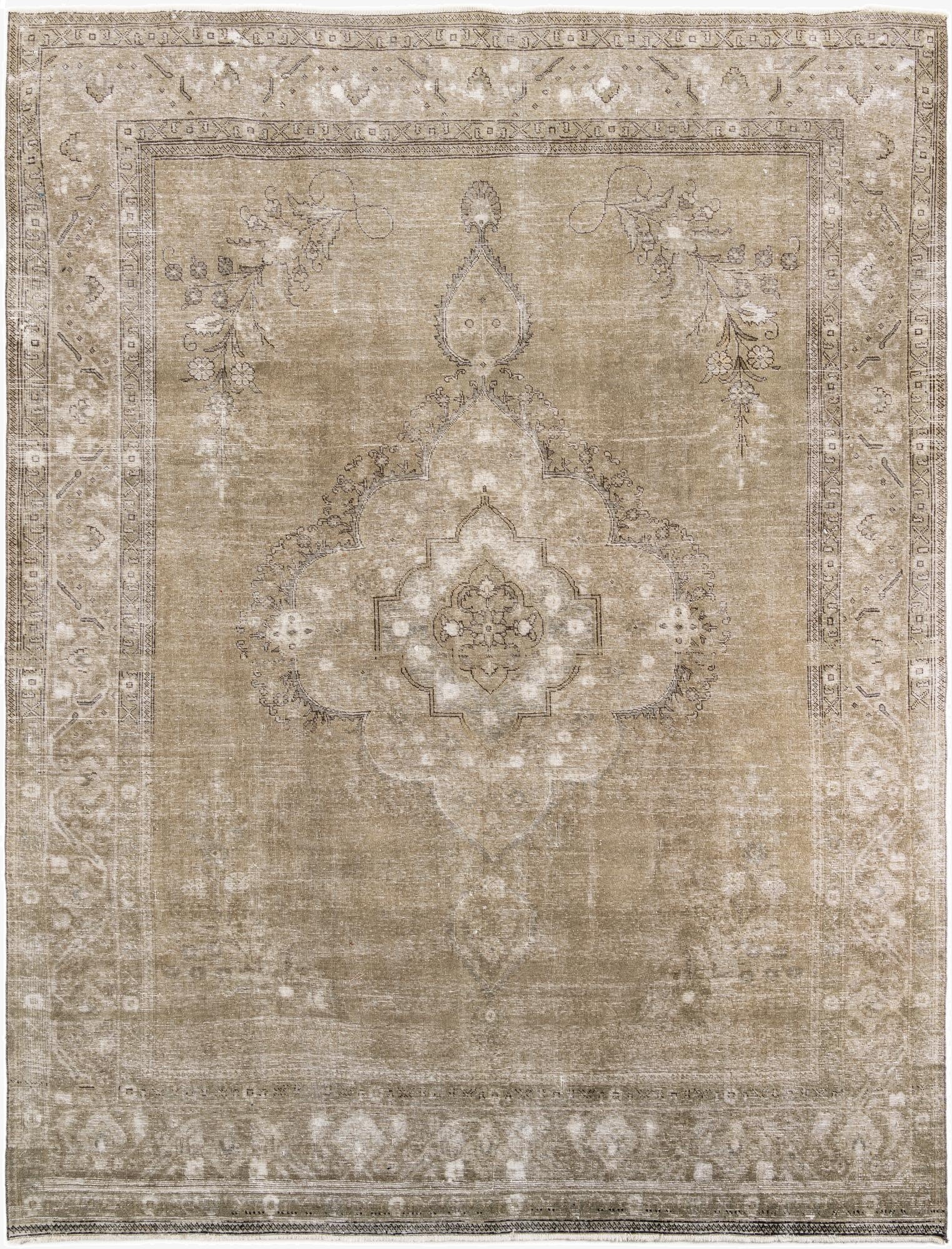  9' 9 x 12' 9  Hand Knotted Ultra Vintage Persian Wool Rug