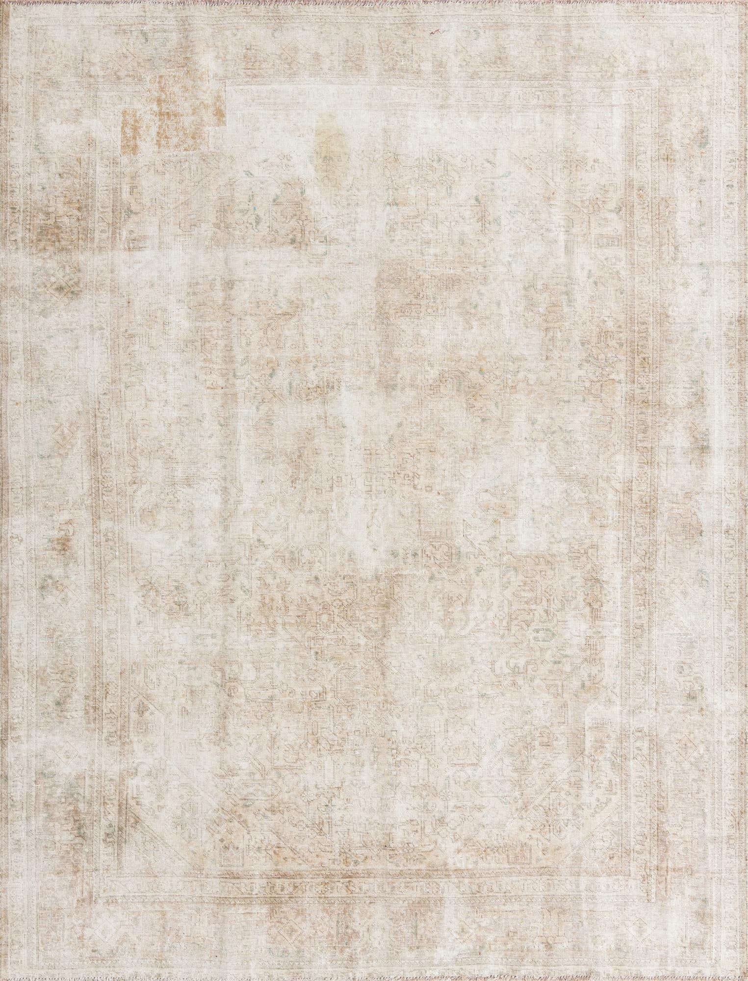  8' x 10' 5  Hand Knotted Ultra Vintage Persian Wool Rug