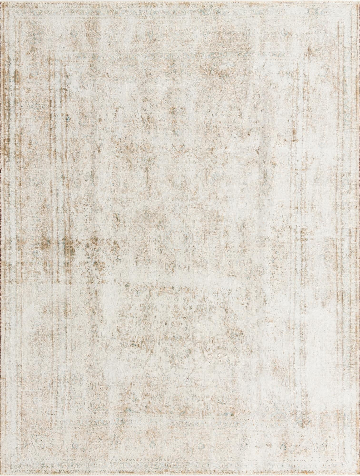  8' 2 x 10' 8  Hand Knotted Ultra Vintage Persian Wool Rug