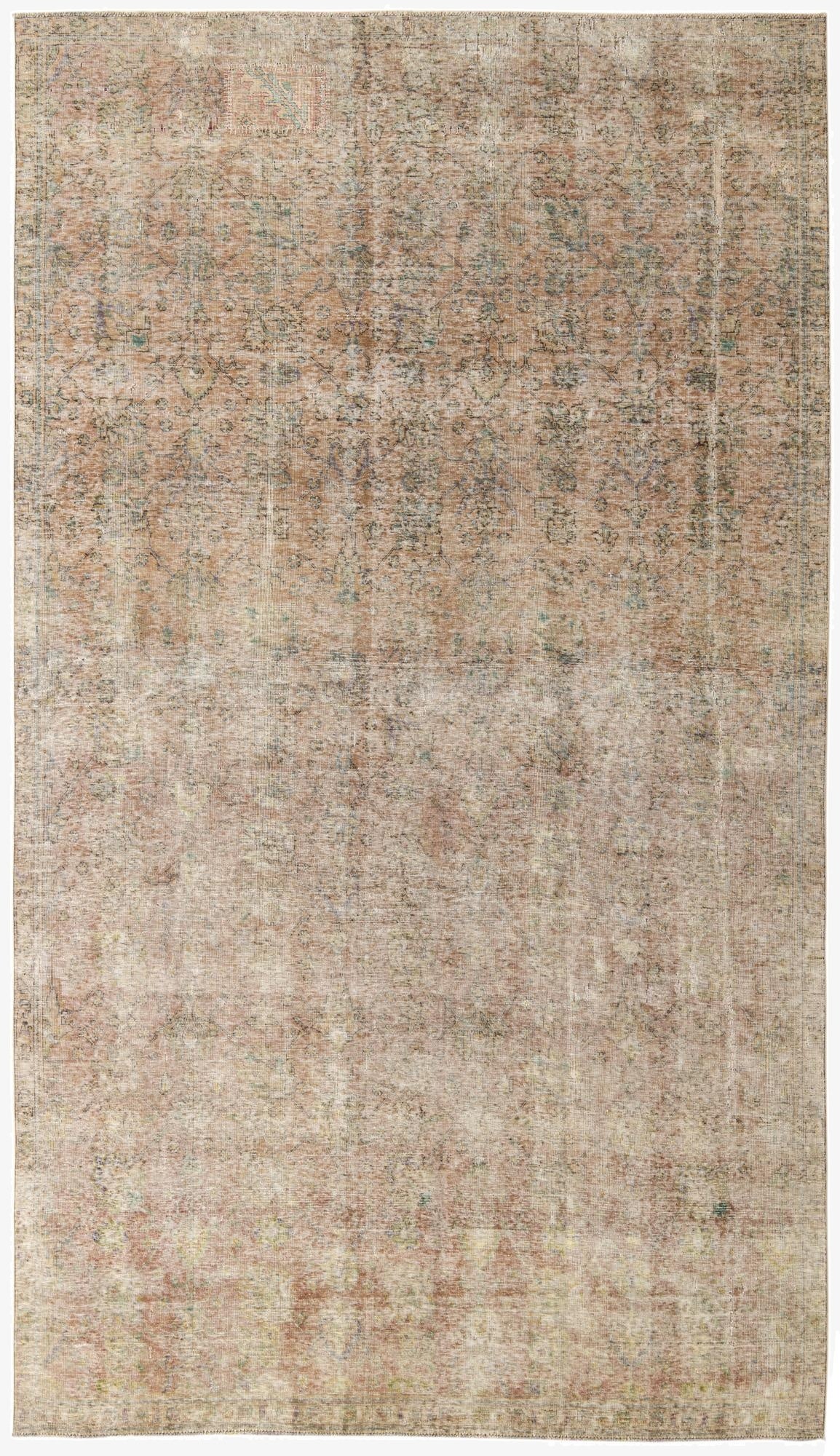  7' 5 x 13' 5  Hand Knotted Ultra Vintage Persian Wool Rug