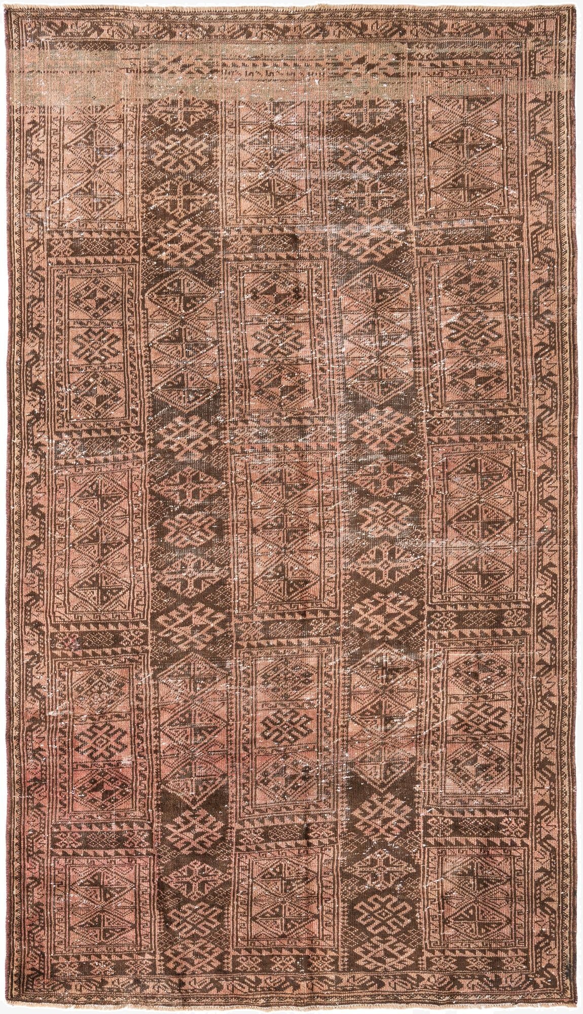  6' x 10' 3  Hand Knotted Ultra Vintage Persian Wool Rug