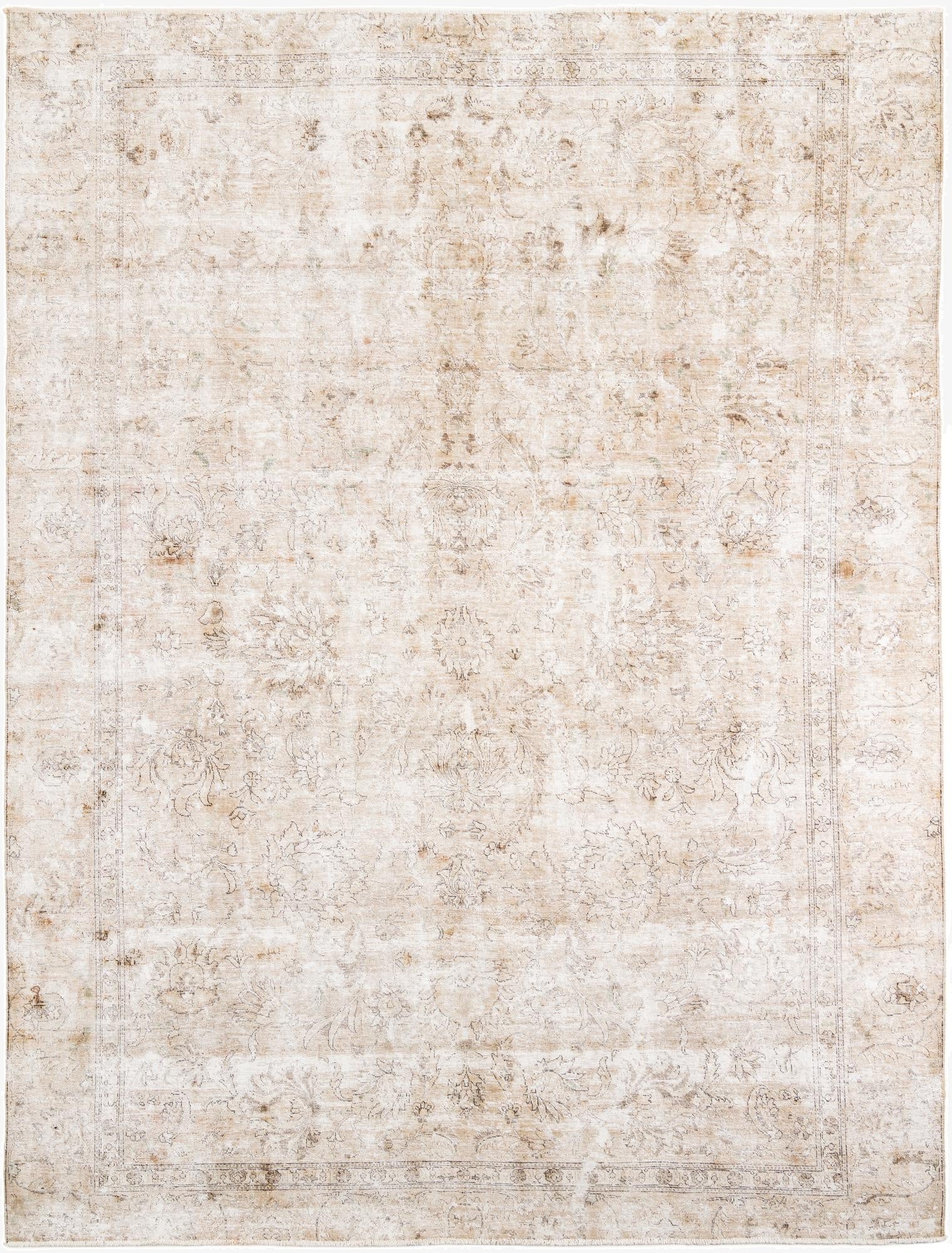  8' 4 x 11' 2  Hand Knotted Ultra Vintage Persian Wool Rug