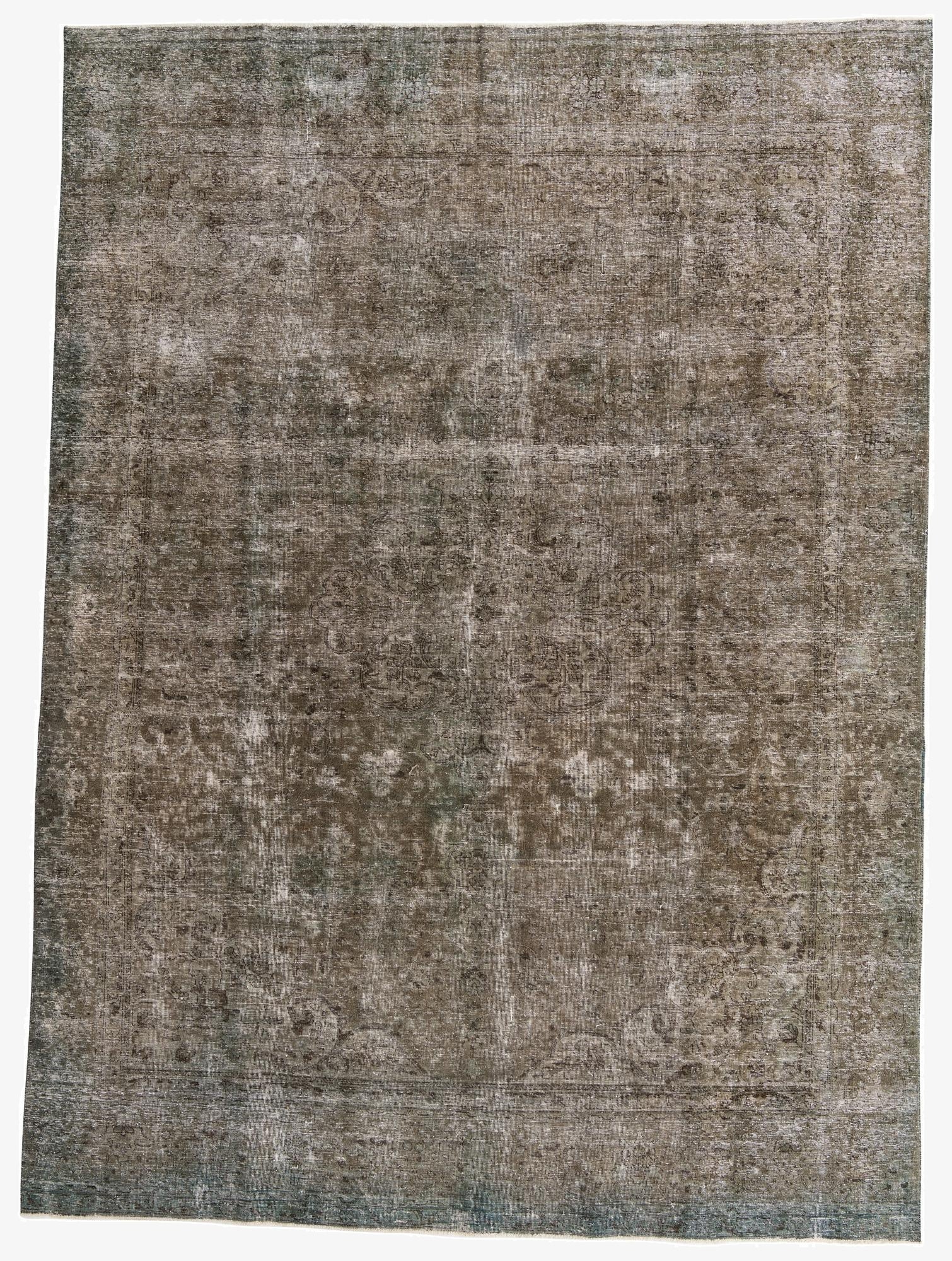  9' 2 x 12' 7  Hand Knotted Ultra Vintage Persian Wool Rug