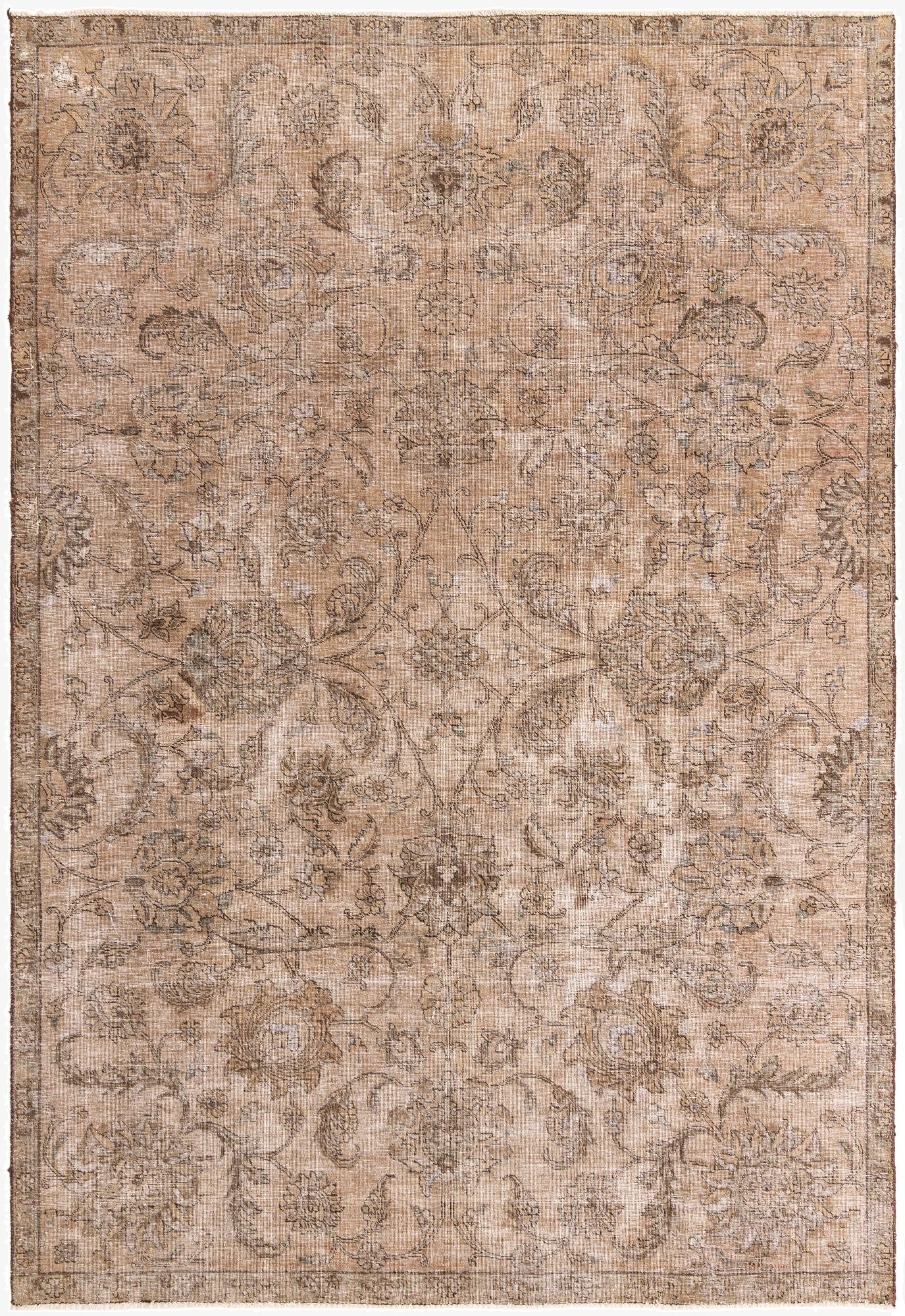  7' 5 x 11'  Hand Knotted Ultra Vintage Persian Wool Rug