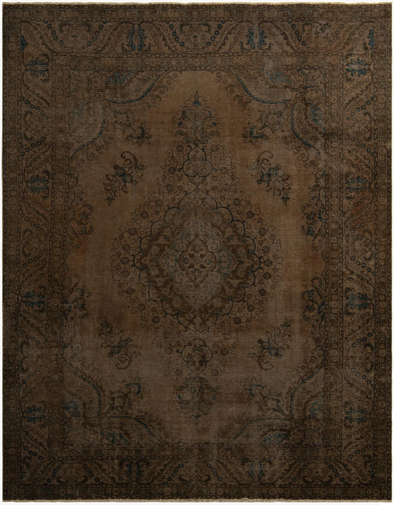  9' 4 x 12'  Hand Knotted Ultra Vintage Persian Wool Rug