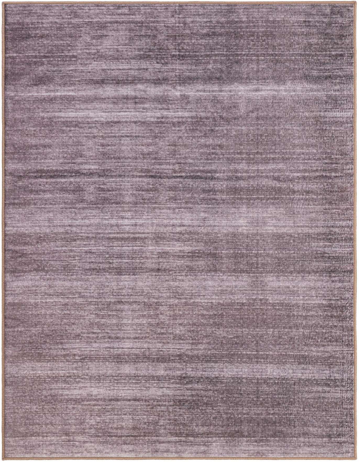 A 4x6 rectangular brown and tan modern abstract rug with a medium pile, suitable for a living room.