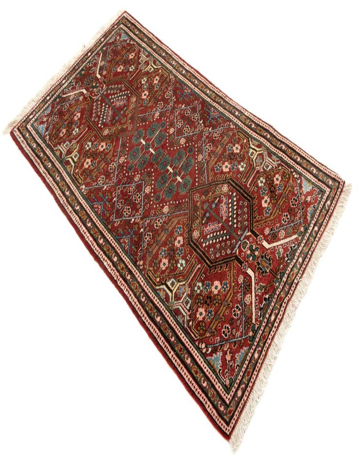 Detail image of 2' 11 x 4' 11 Hand Knotted Zageh Persian Wool Rug